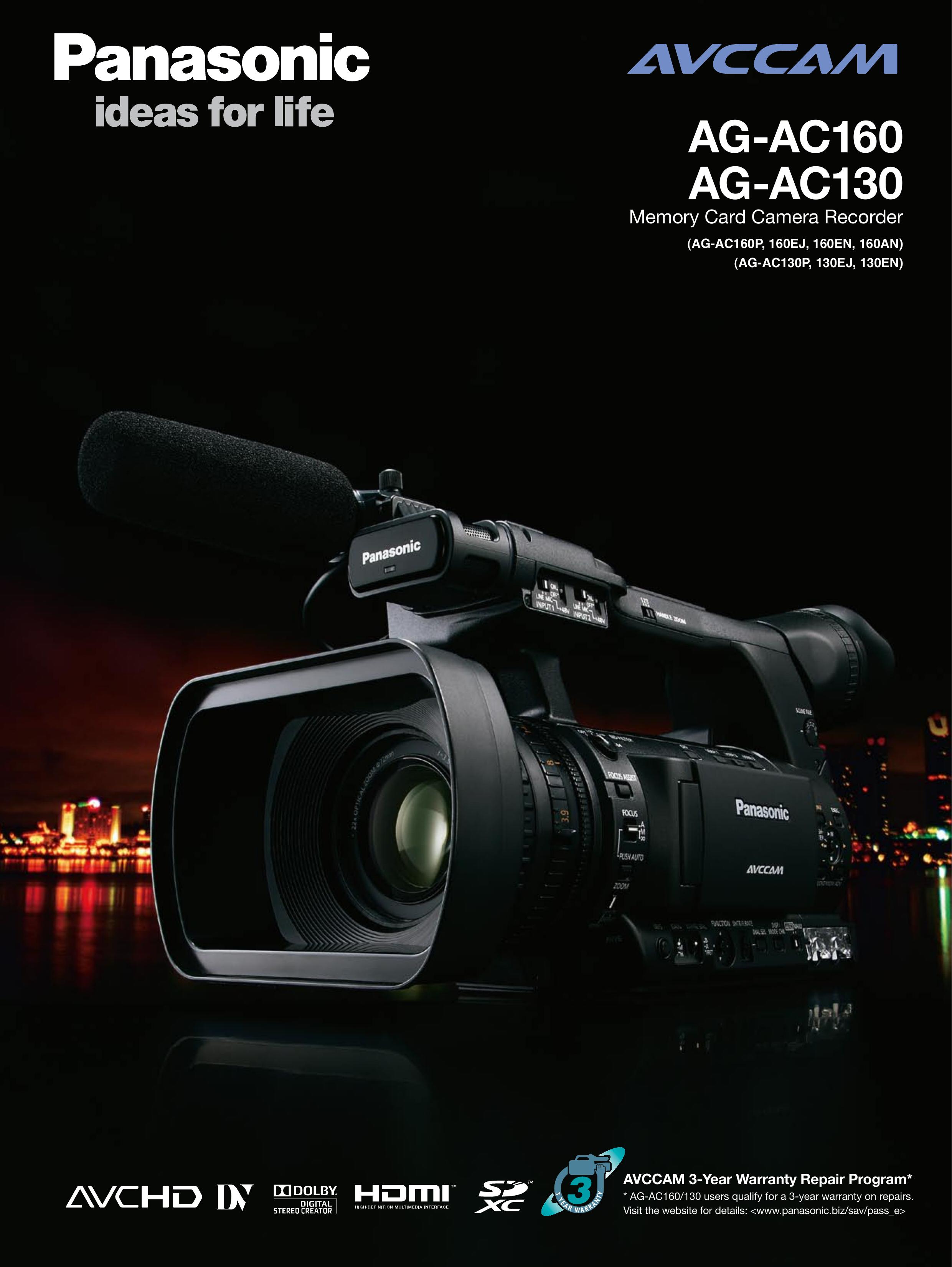 Panasonic AG-AC130 Camcorder User Manual