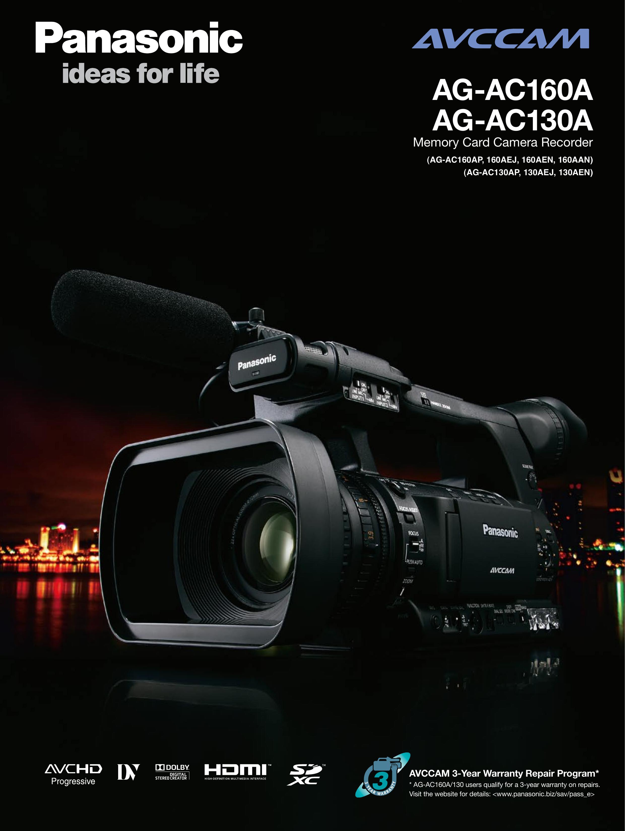 Panasonic AG-AC160A Camcorder User Manual