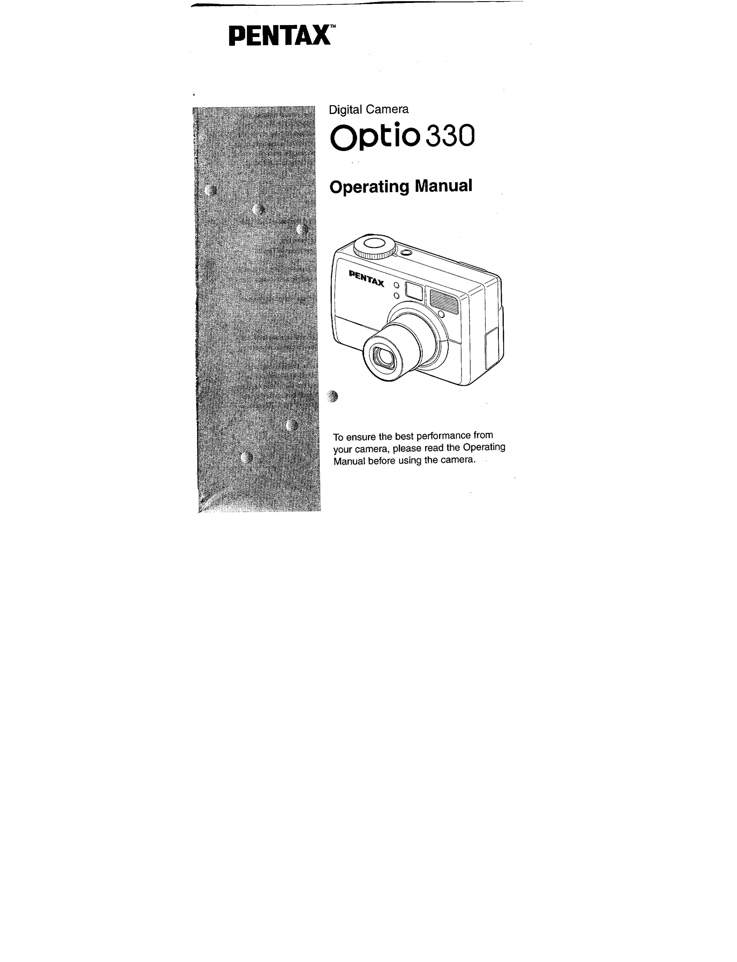Pentax Optio 330 Camcorder User Manual