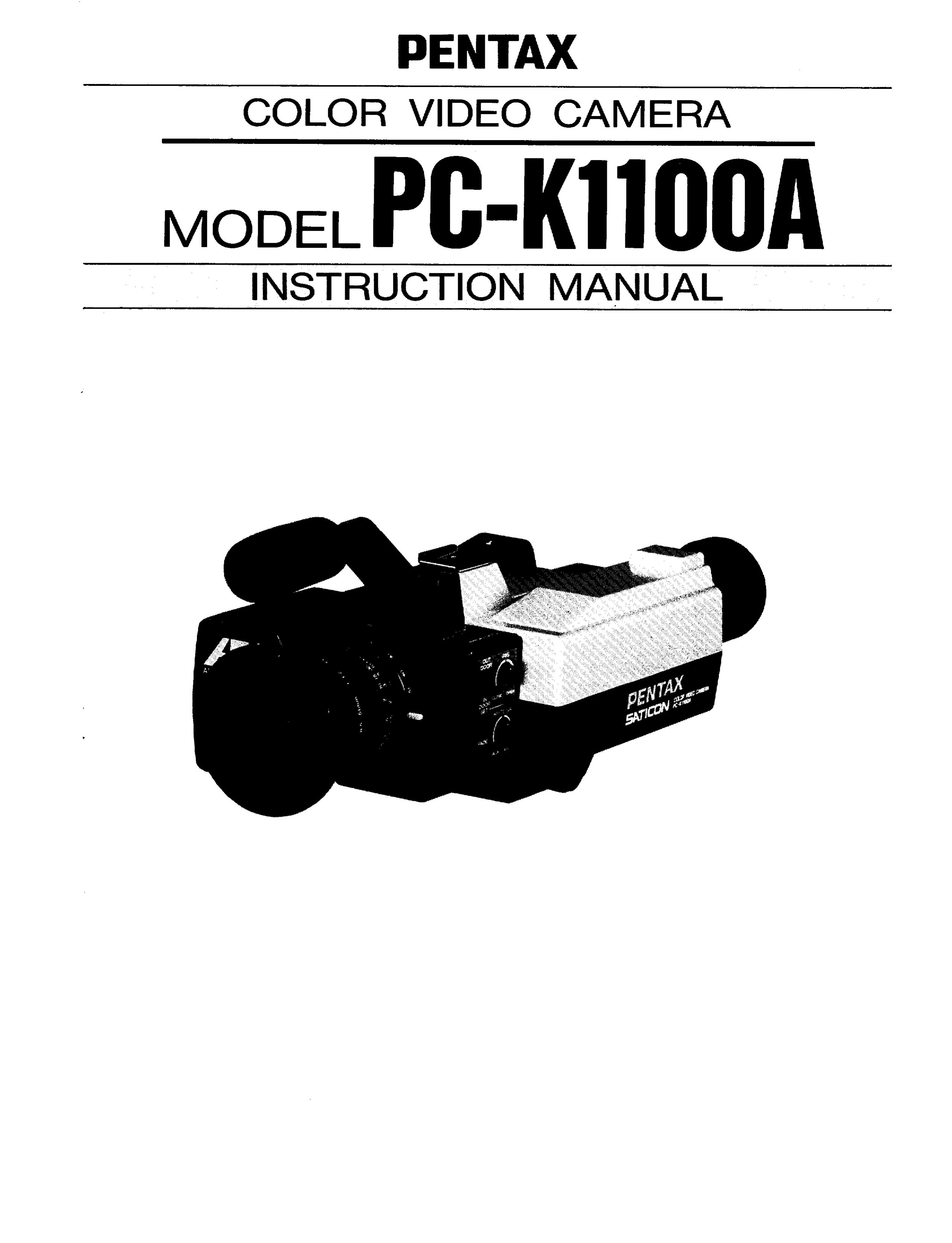 Pentax PC-K1100A Camcorder User Manual