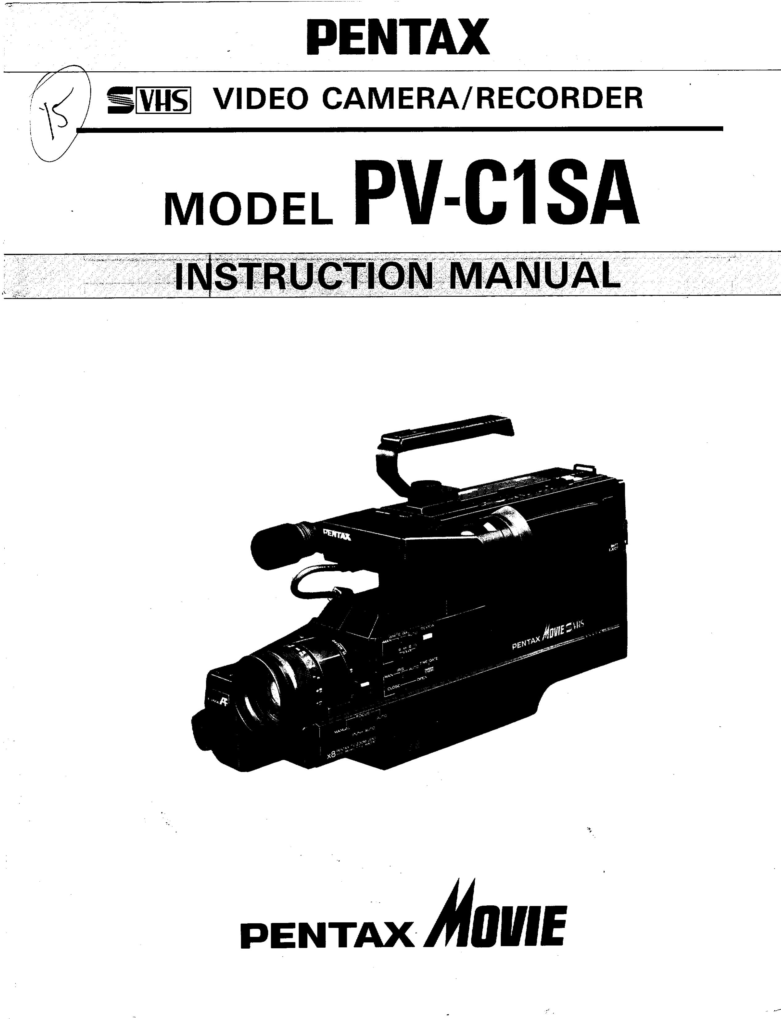 Pentax PV-C1SA Camcorder User Manual