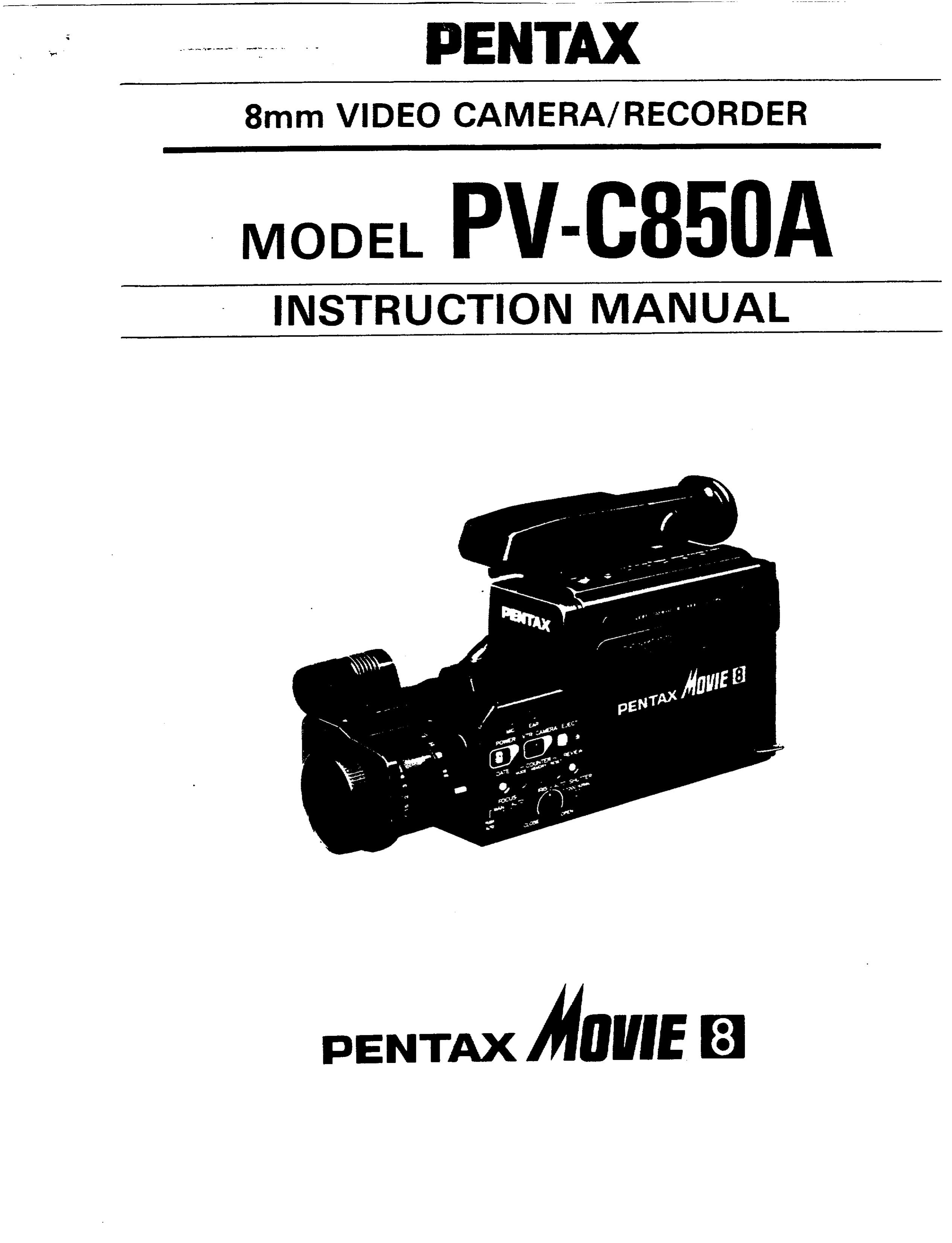 Pentax PV-C850A Camcorder User Manual