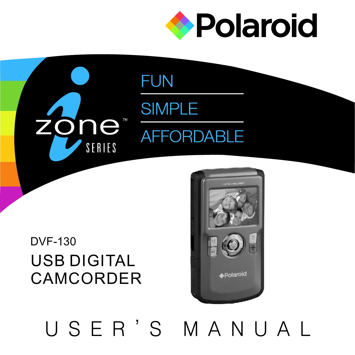 Polaroid DVF-130 Camcorder User Manual