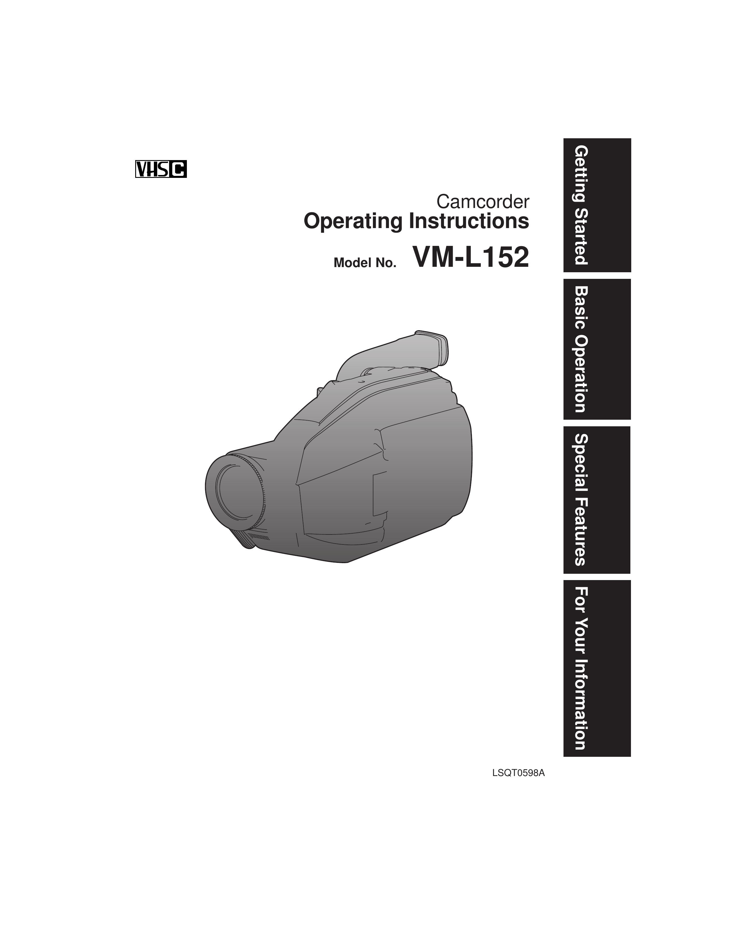 Quasar VM-L152 Camcorder User Manual