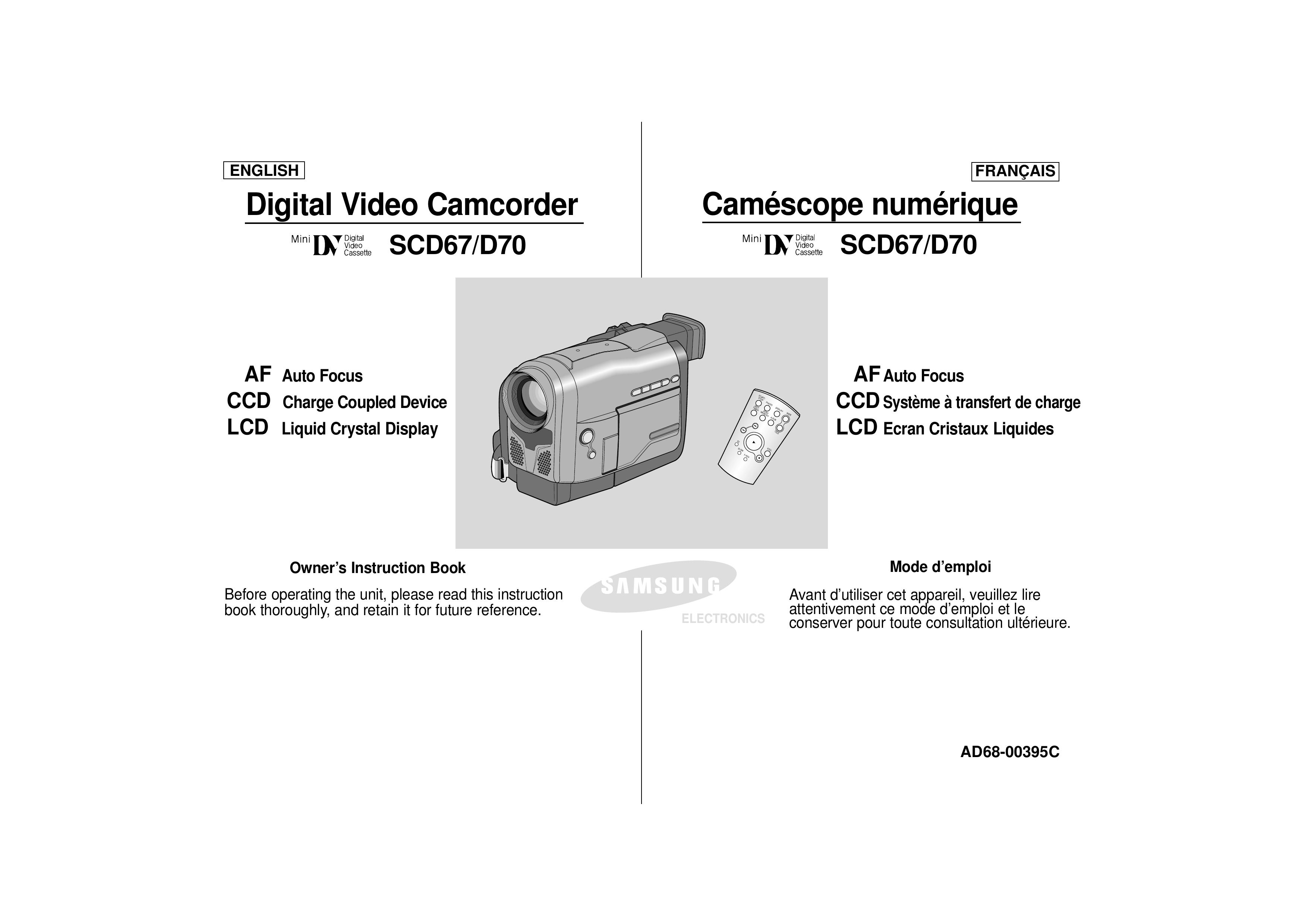 Samsung AD68-00395C Camcorder User Manual