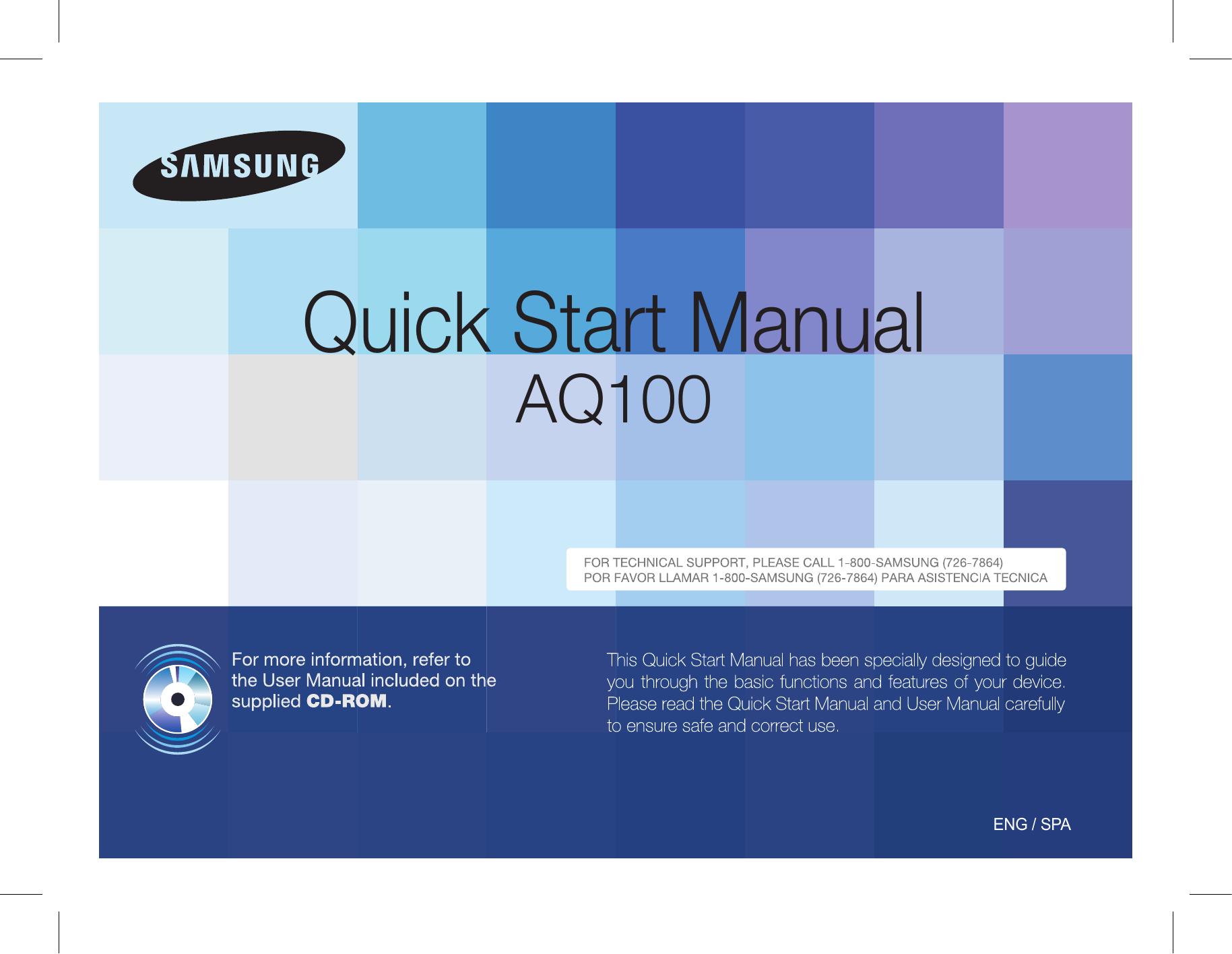 Samsung AQ100 Camcorder User Manual