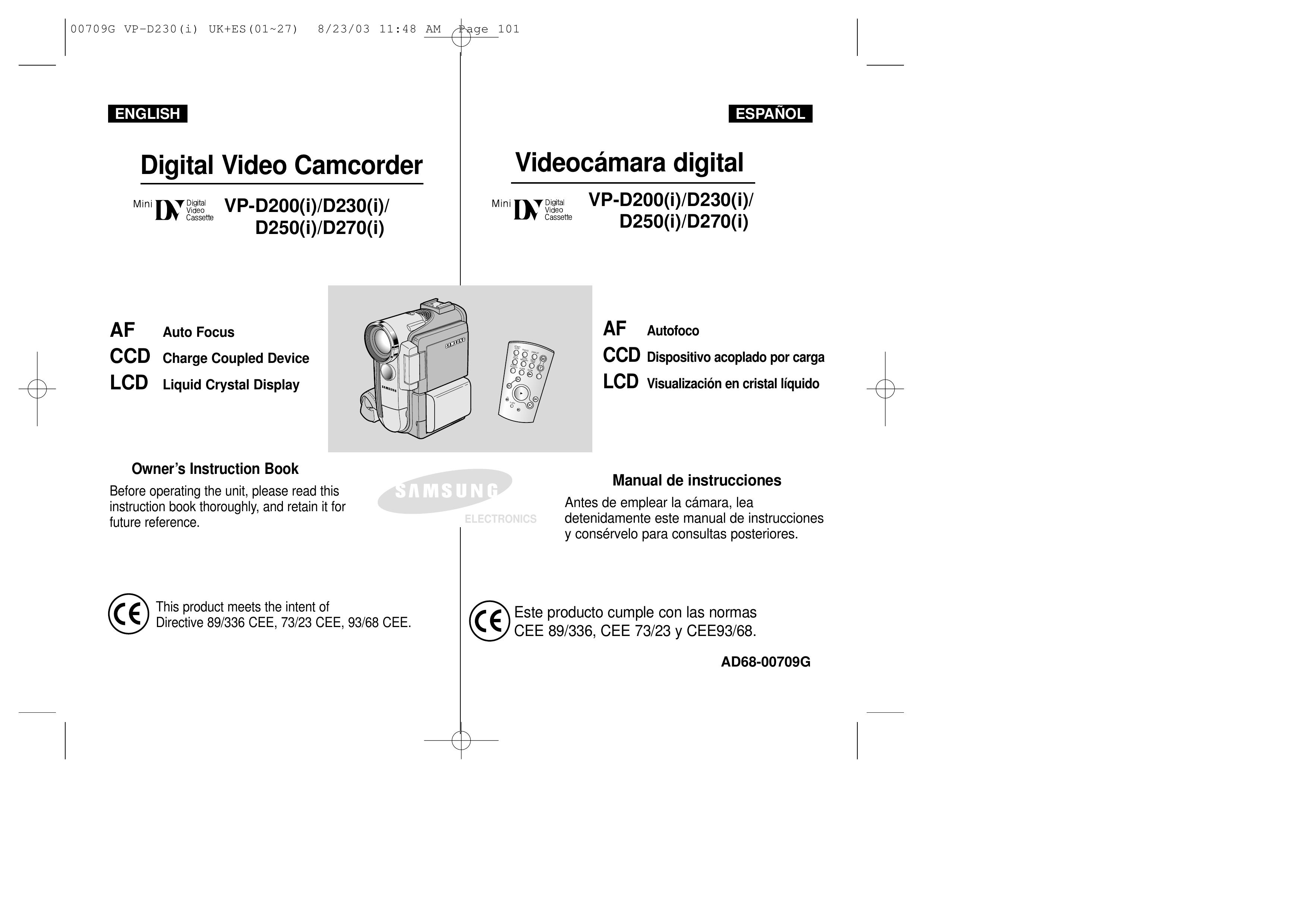 Samsung D250(i) Camcorder User Manual