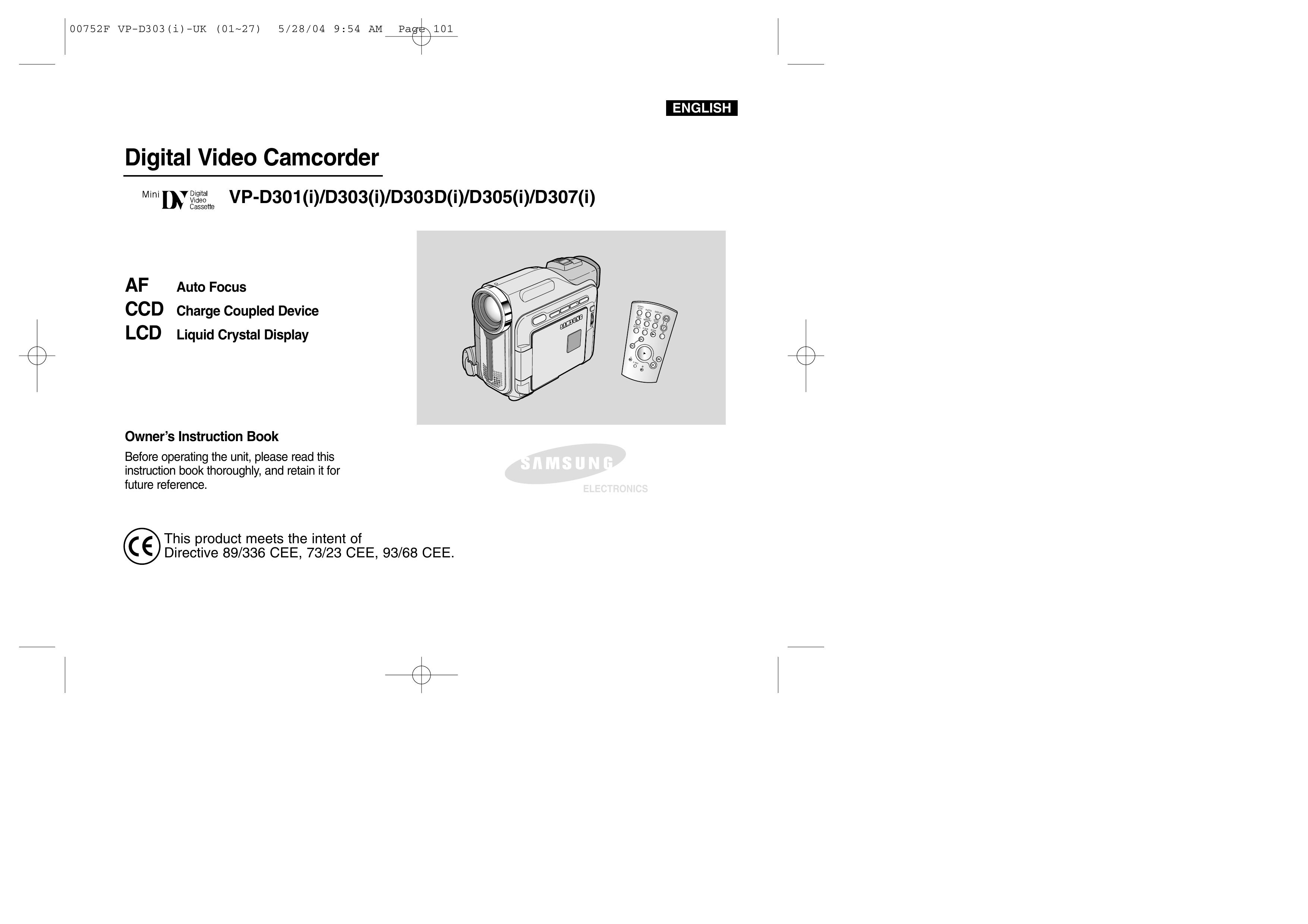 Samsung D307(i) Camcorder User Manual