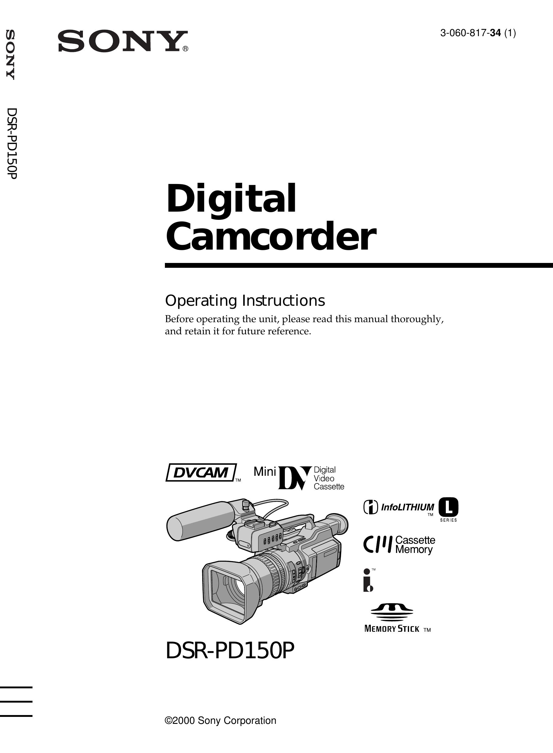 Sharp DSR-PD150P Camcorder User Manual