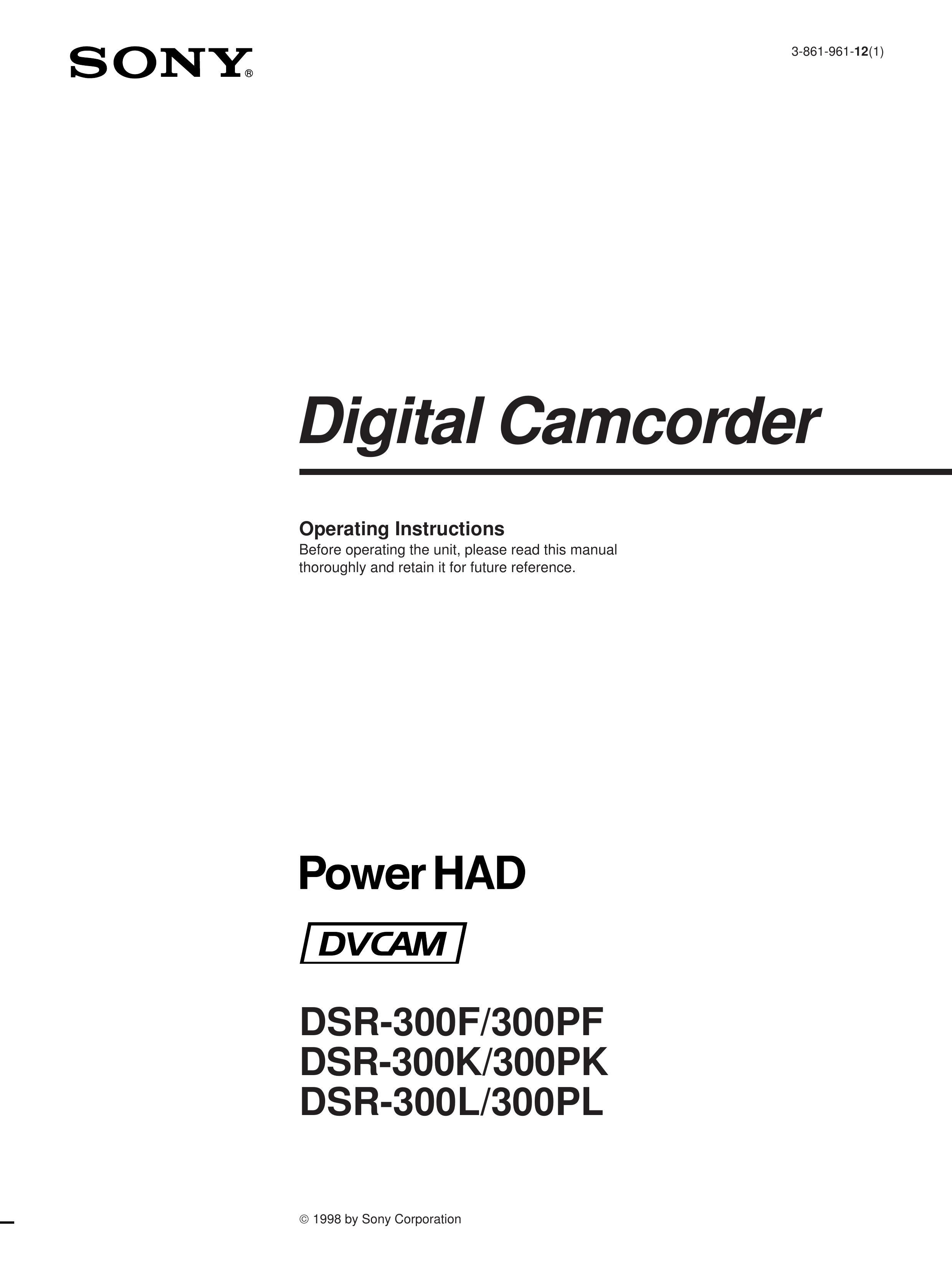 Sony 300PF Camcorder User Manual