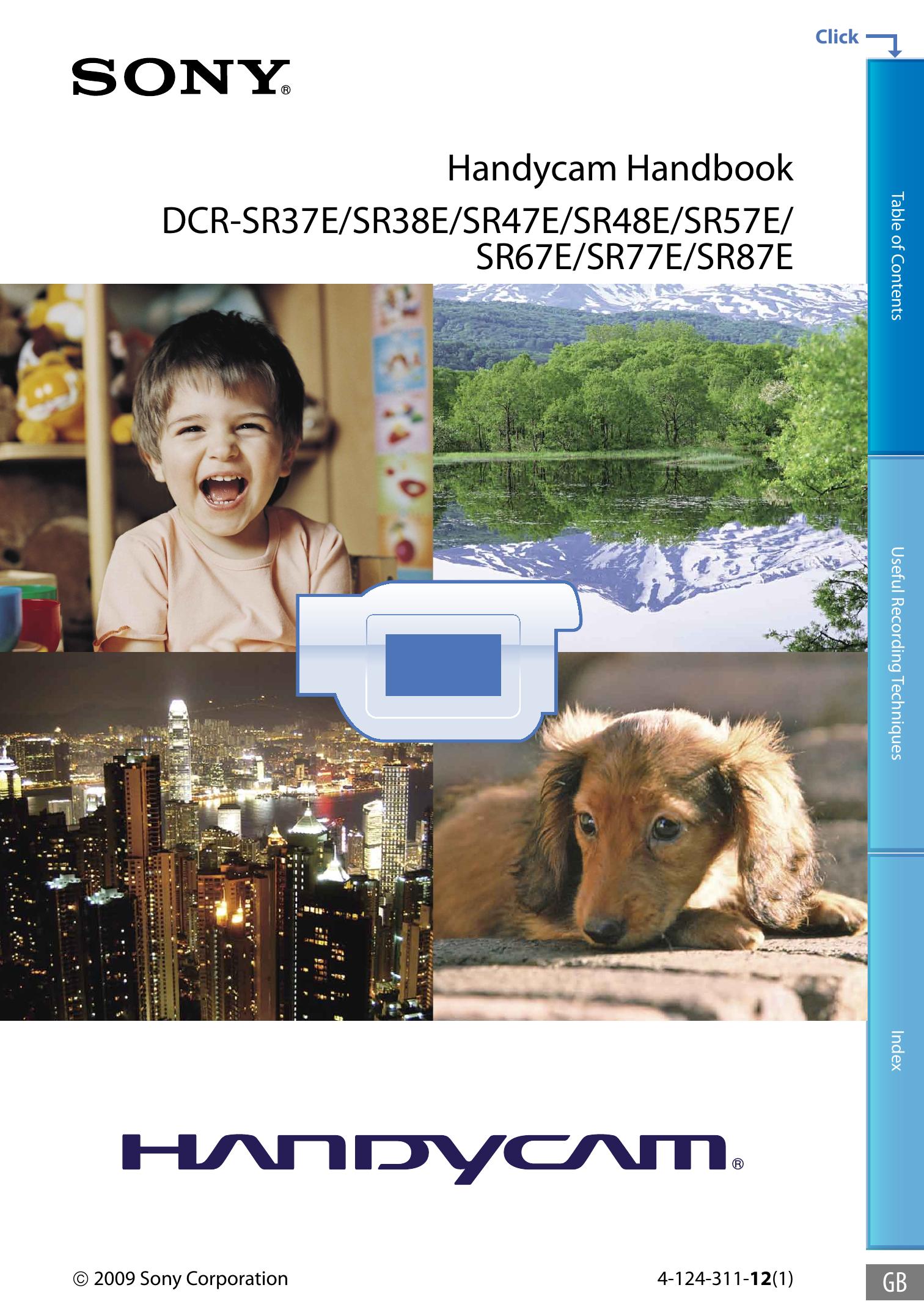 Sony 4-124-311-12(1) Camcorder User Manual