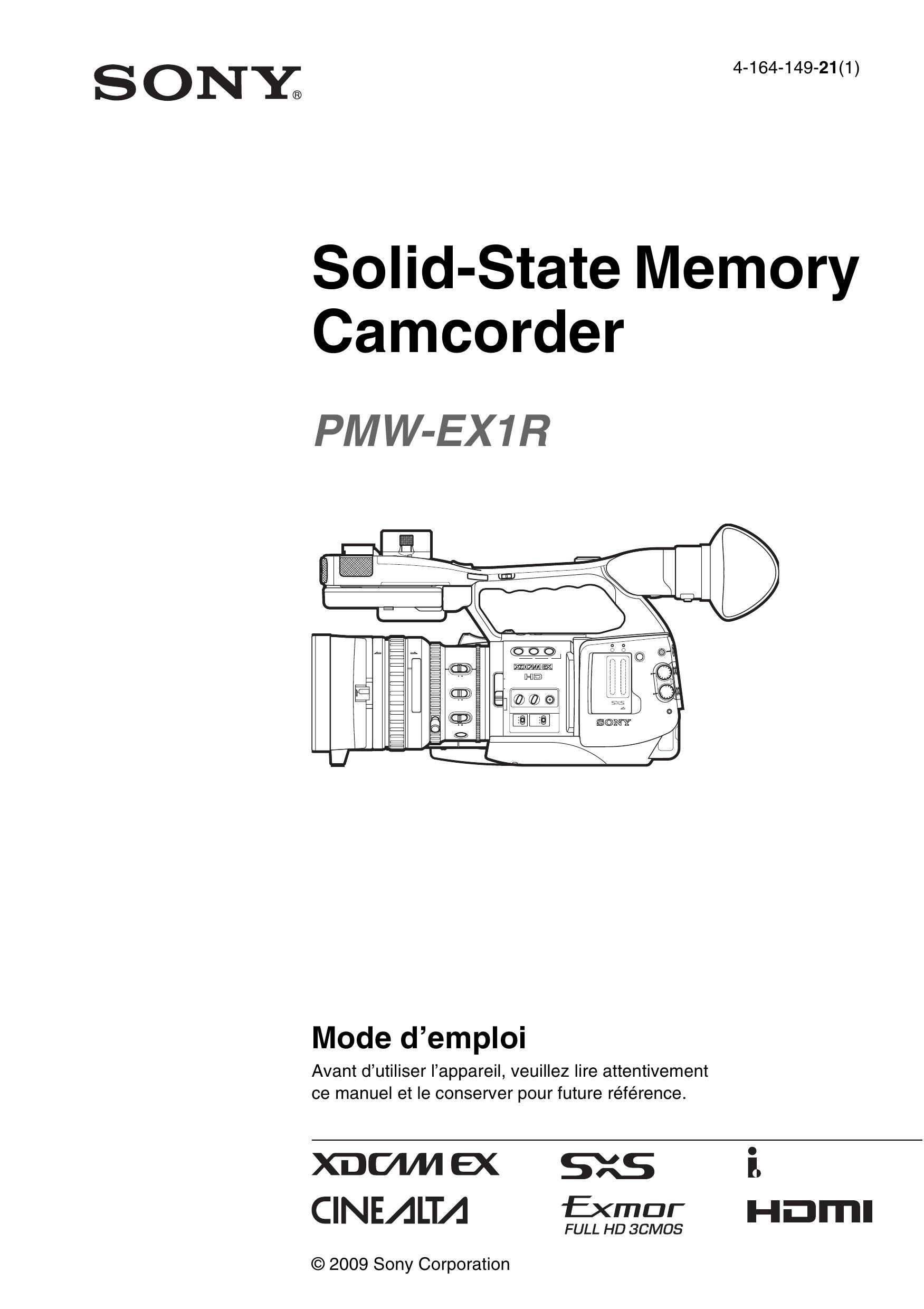 Sony 4-164-149-21(1) Camcorder User Manual