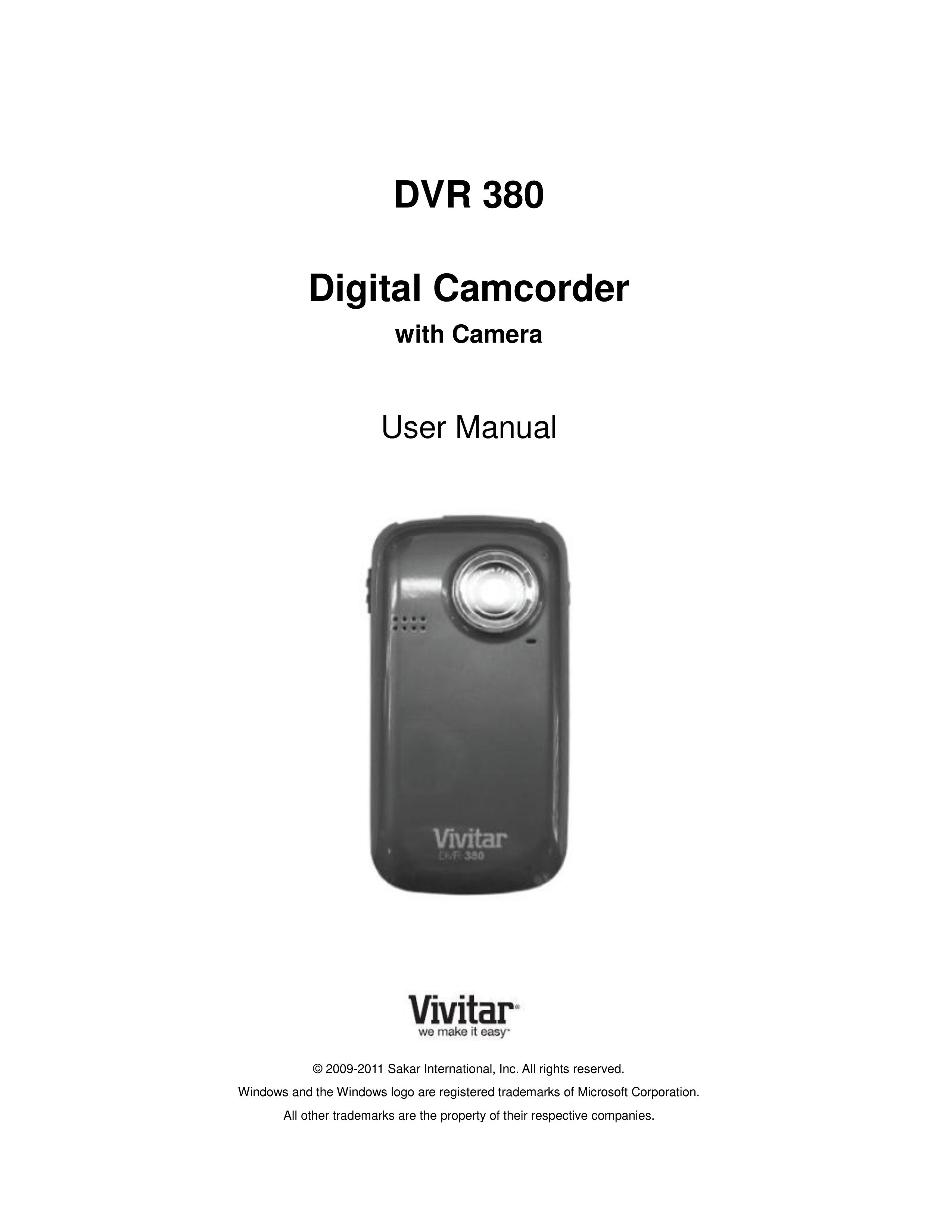 Vivitar DVR 380 Camcorder User Manual