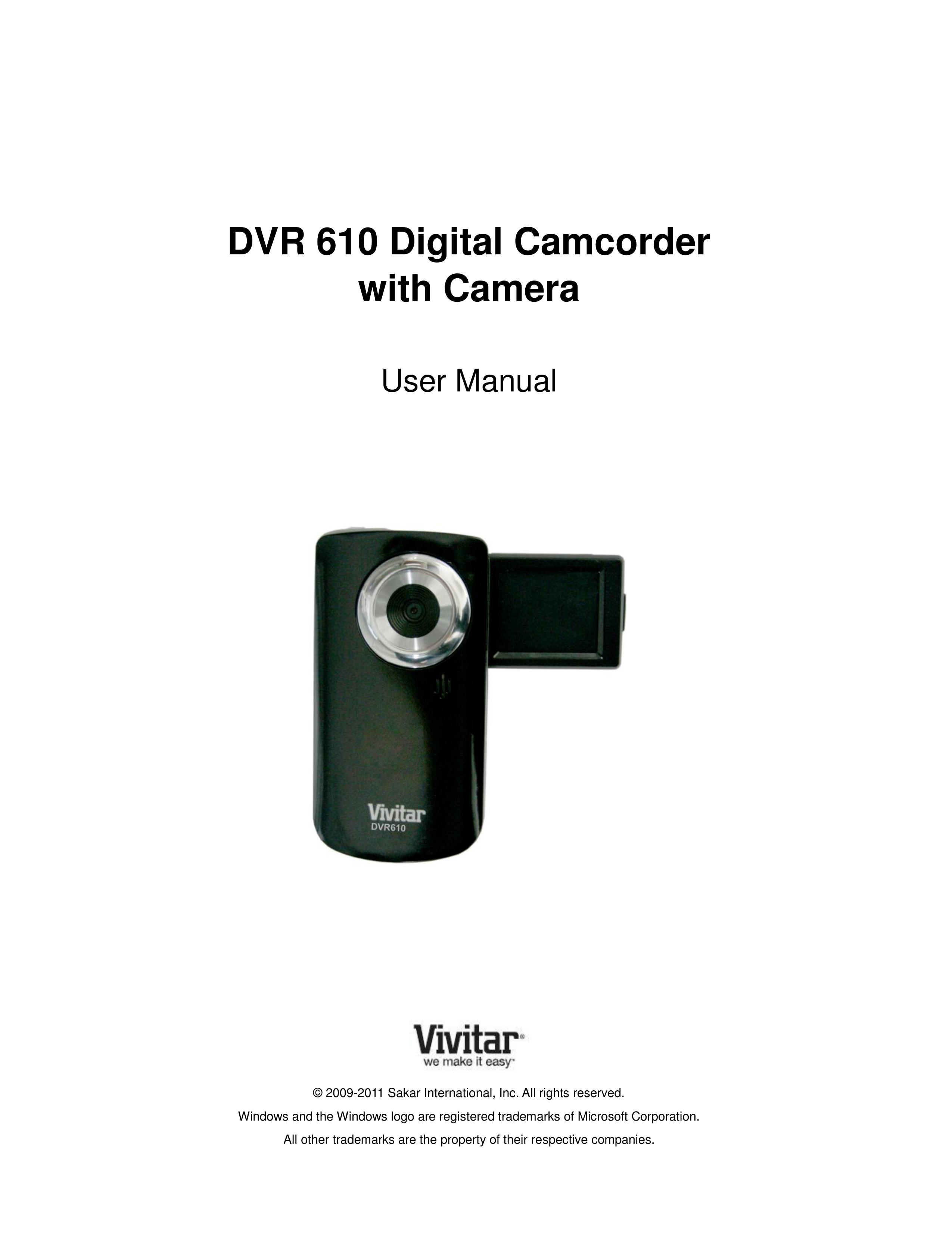 Vivitar DVR 610 Camcorder User Manual