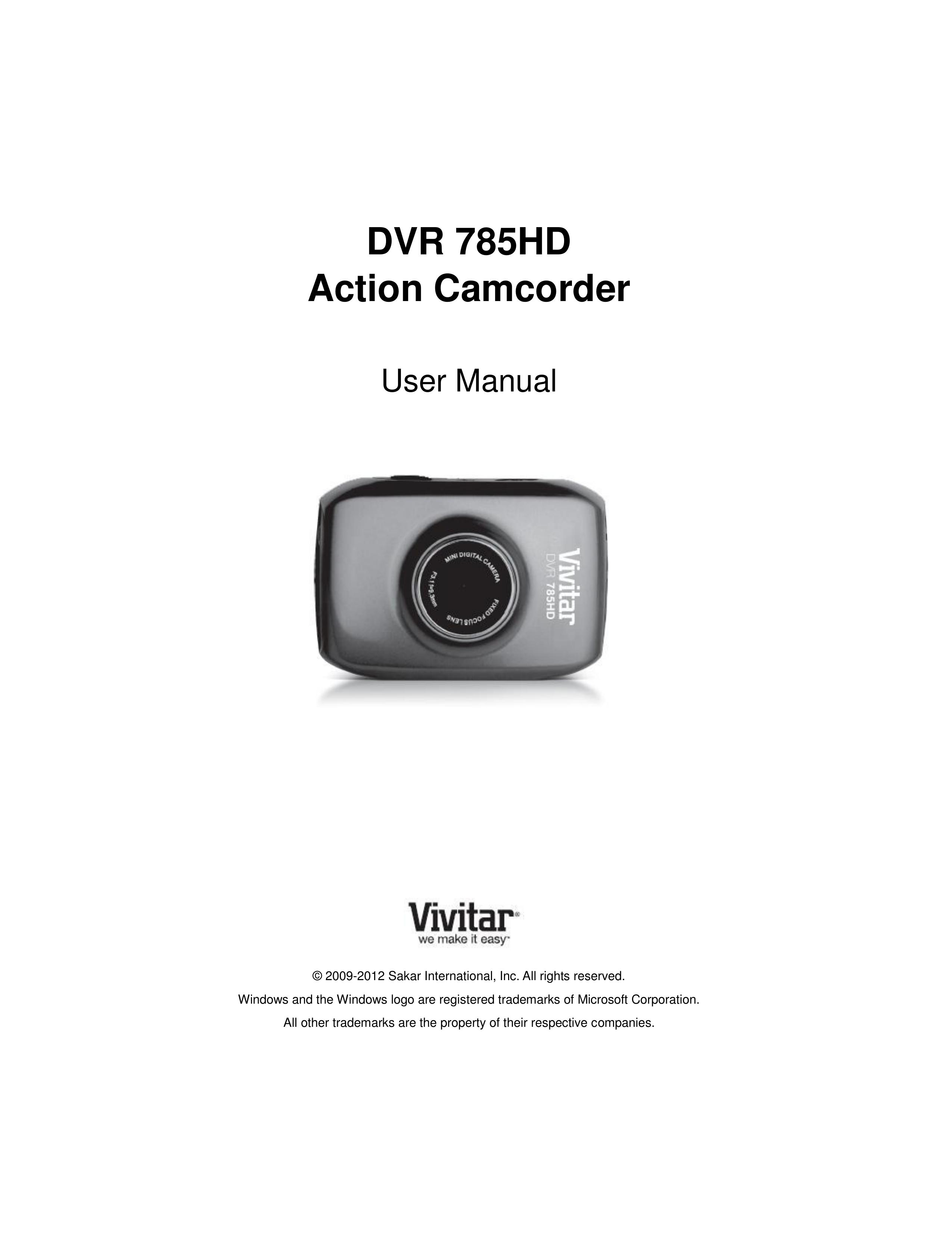 Vivitar DVR785-BLU Camcorder User Manual