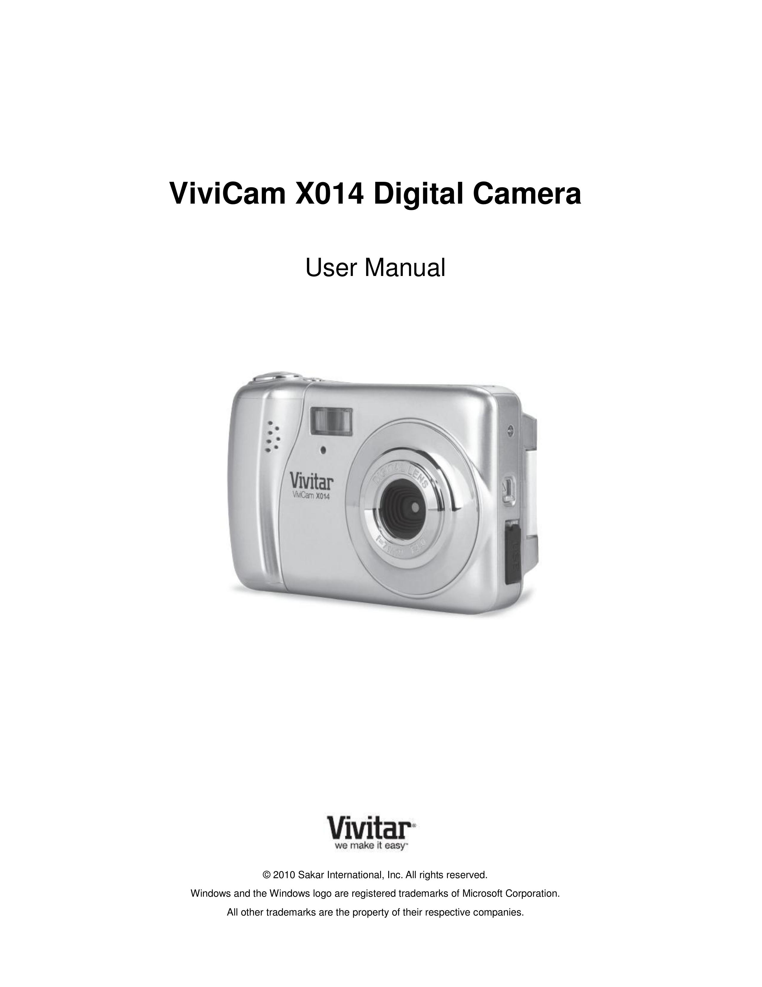 Vivitar X014 Camcorder User Manual