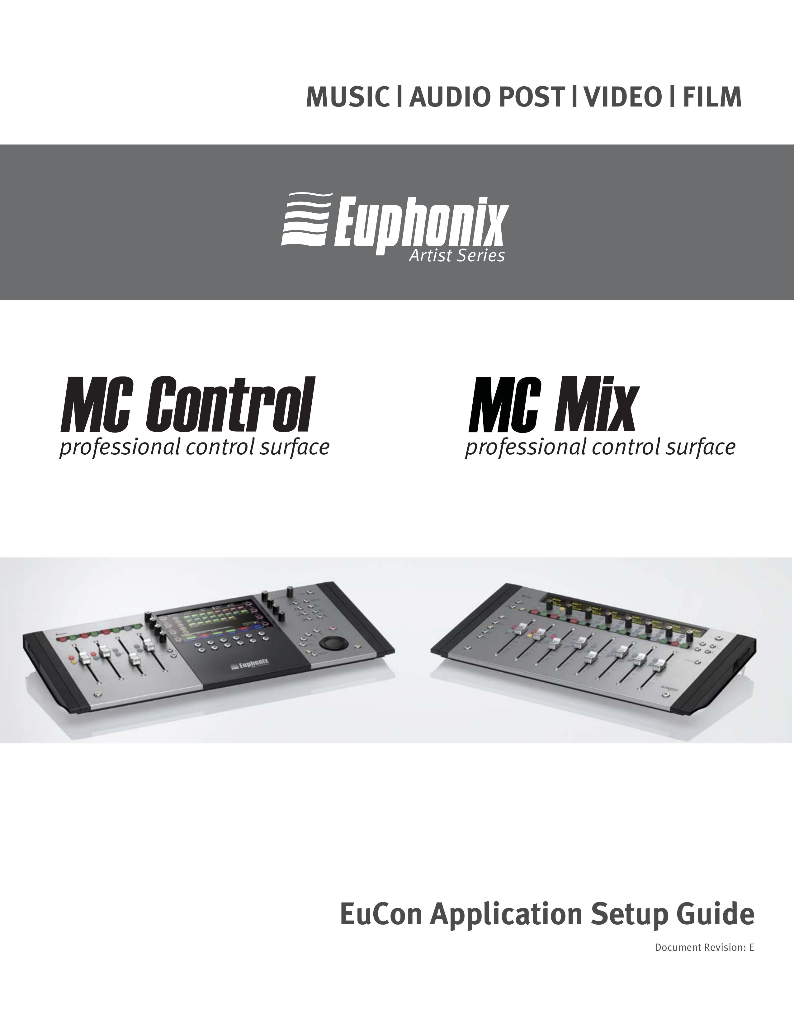 Euphonix Professional Control Surface Camcorder Accessories User Manual
