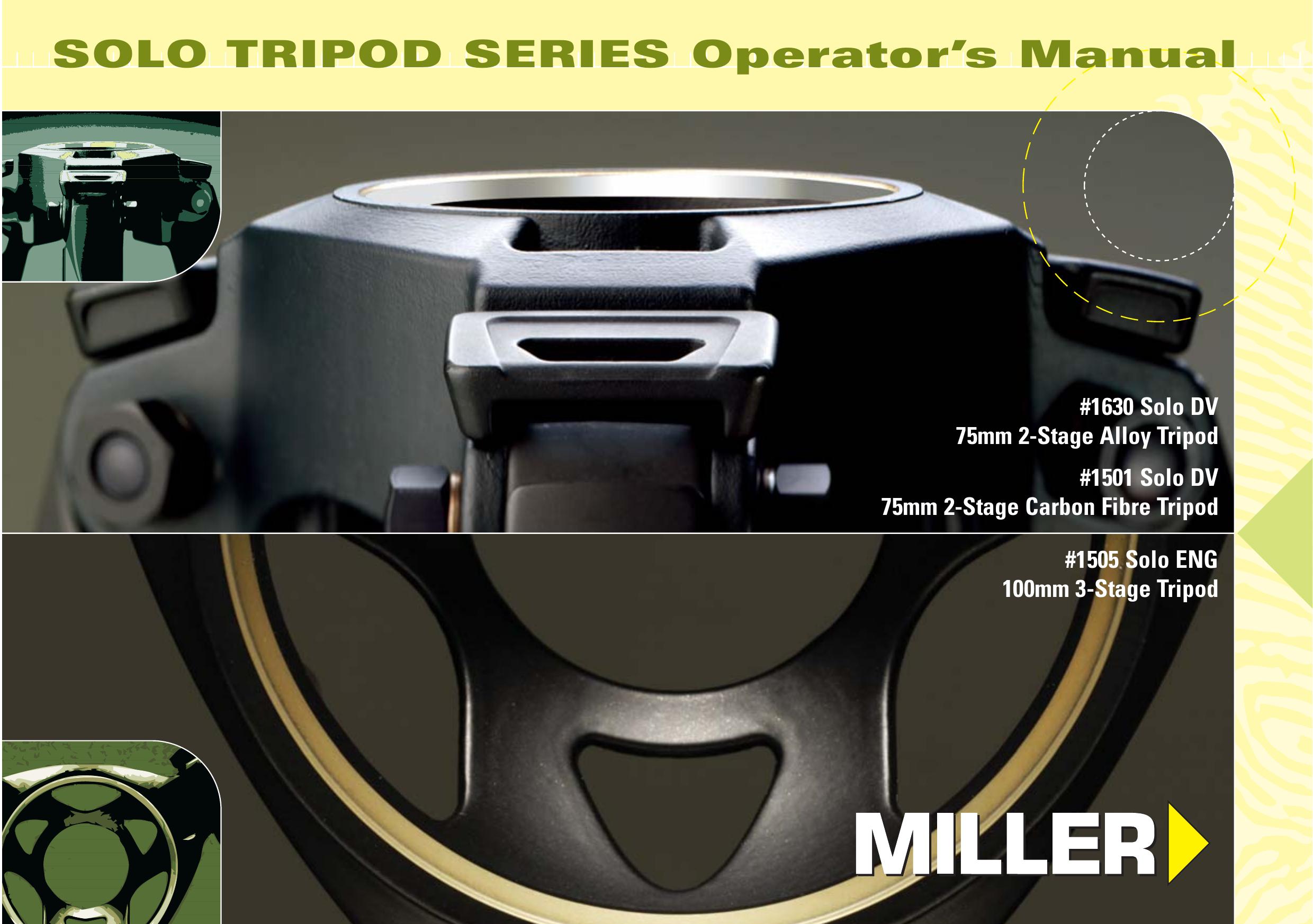 Miller Camera Support 1630 Camcorder Accessories User Manual