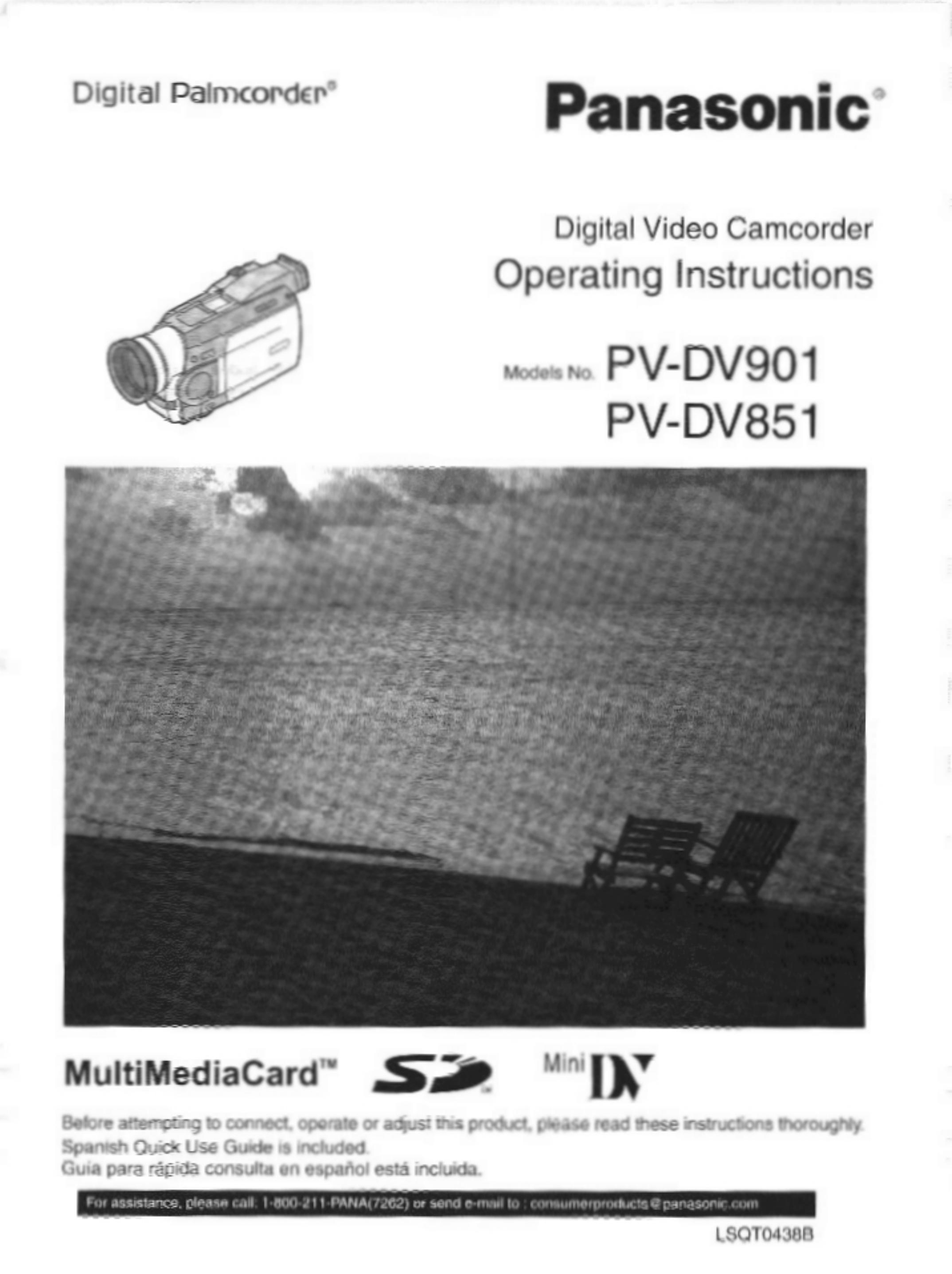 Panasonic PV-DV901 Camcorder Accessories User Manual