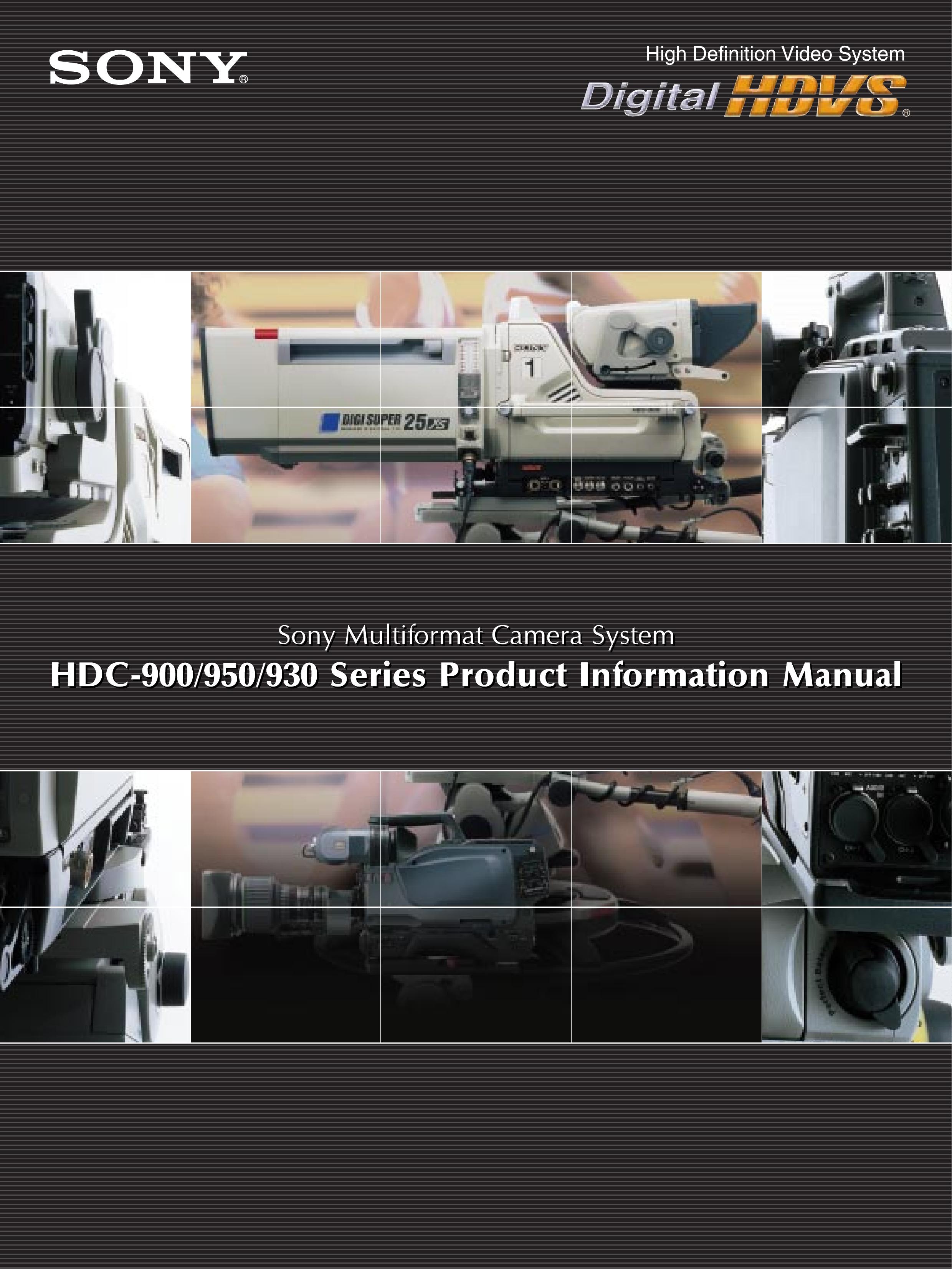 Sony HDC-900 Camcorder Accessories User Manual