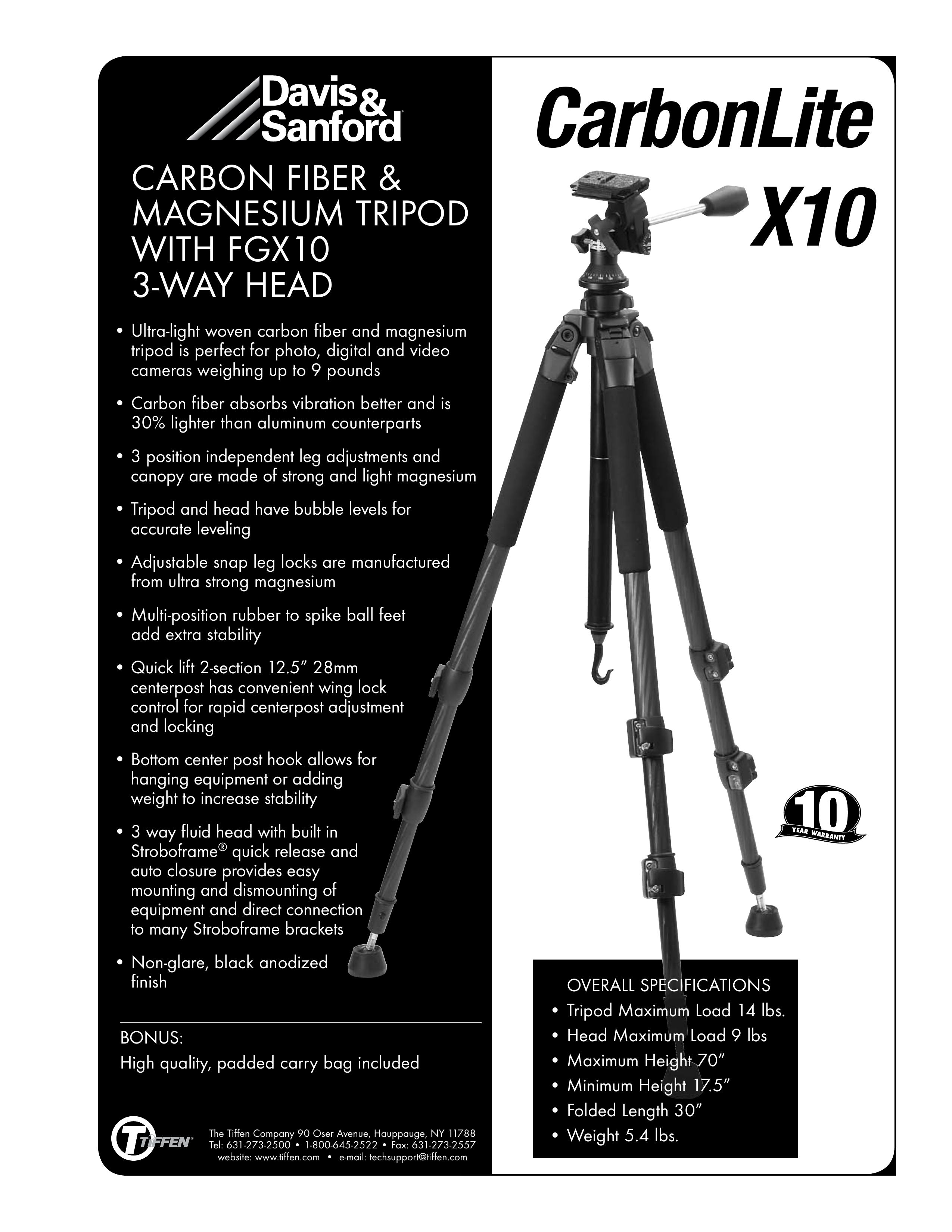 Tiffen FGX10 Camcorder Accessories User Manual