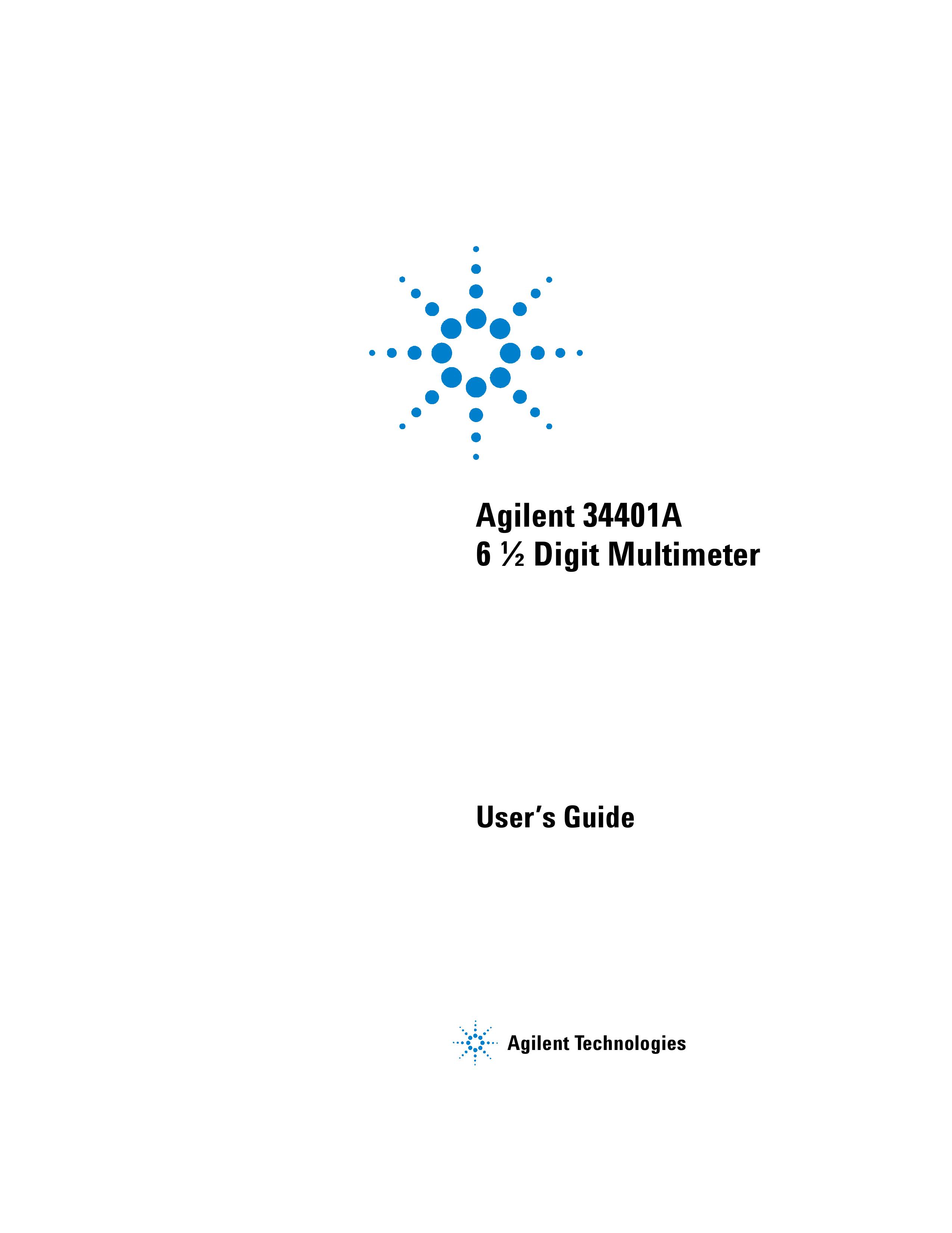 Agilent Technologies 34401A Camera Accessories User Manual