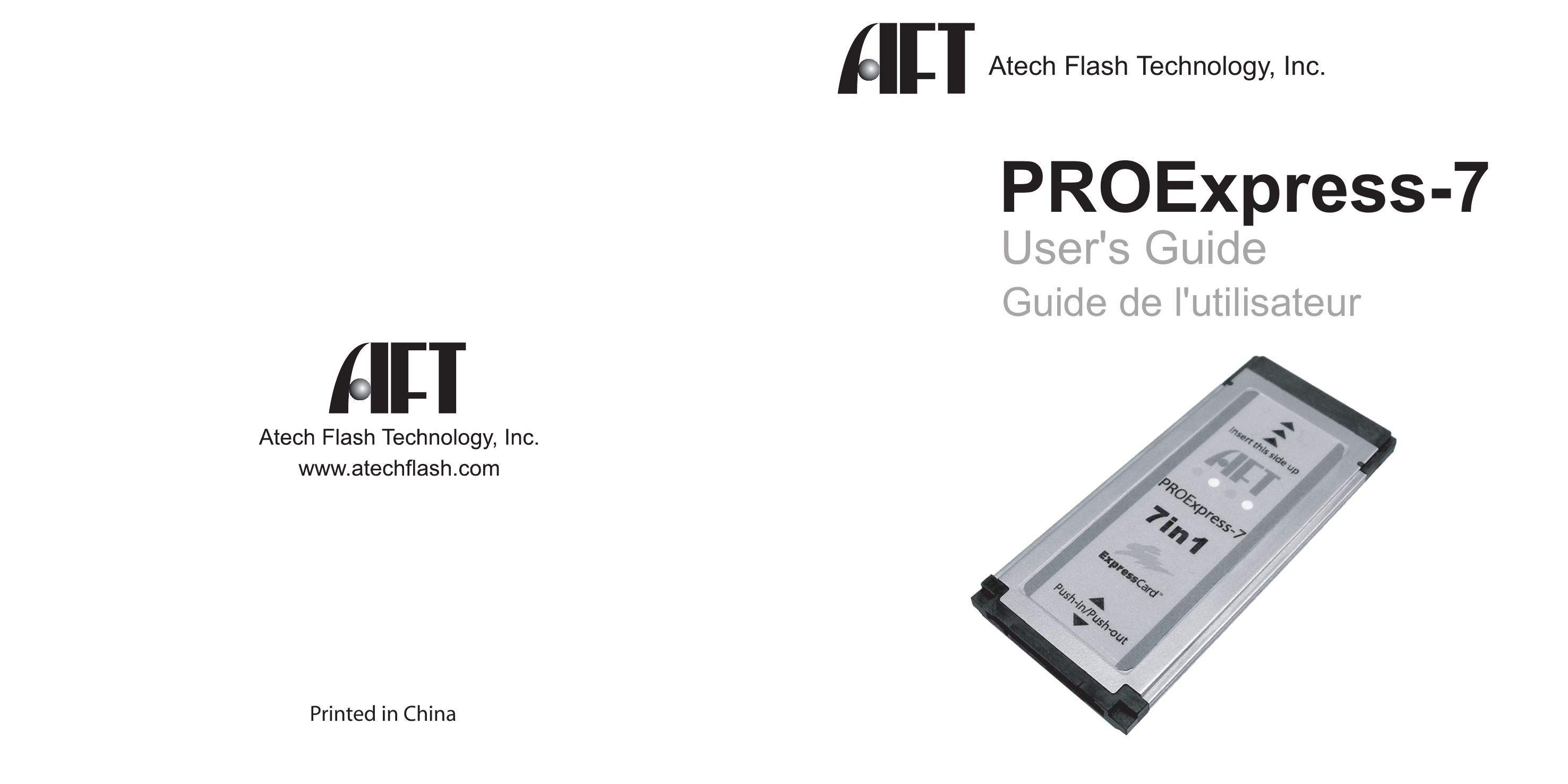 Atech Tech PROExpress-7 Camera Accessories User Manual