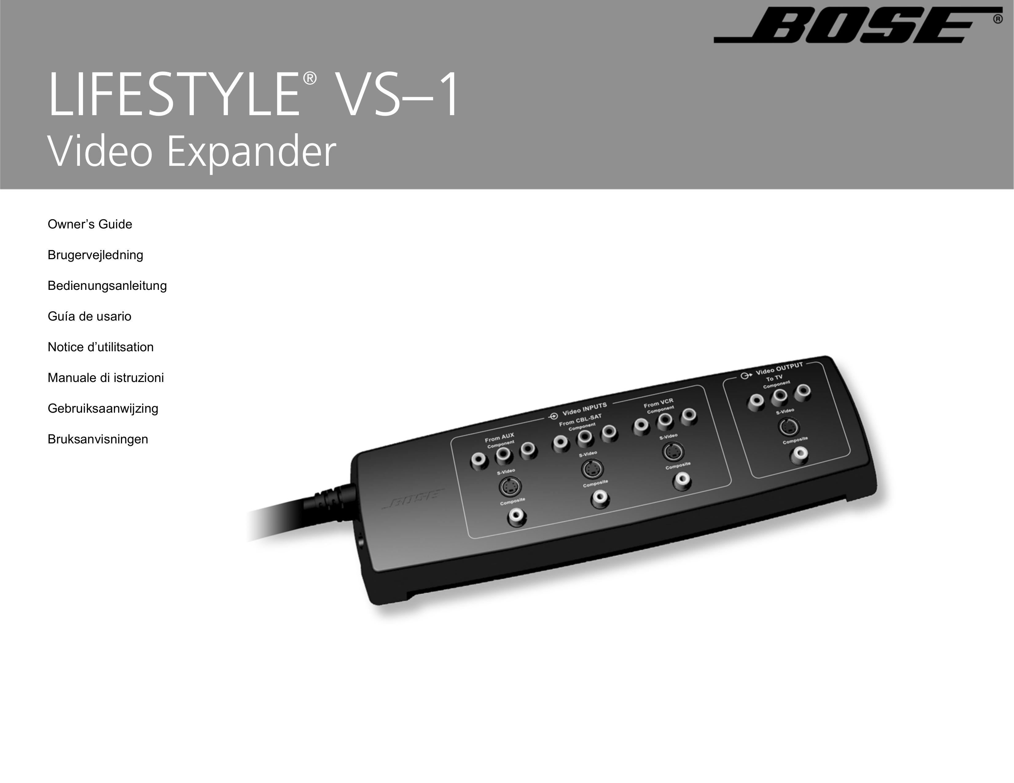 Bose VS-1 Camera Accessories User Manual