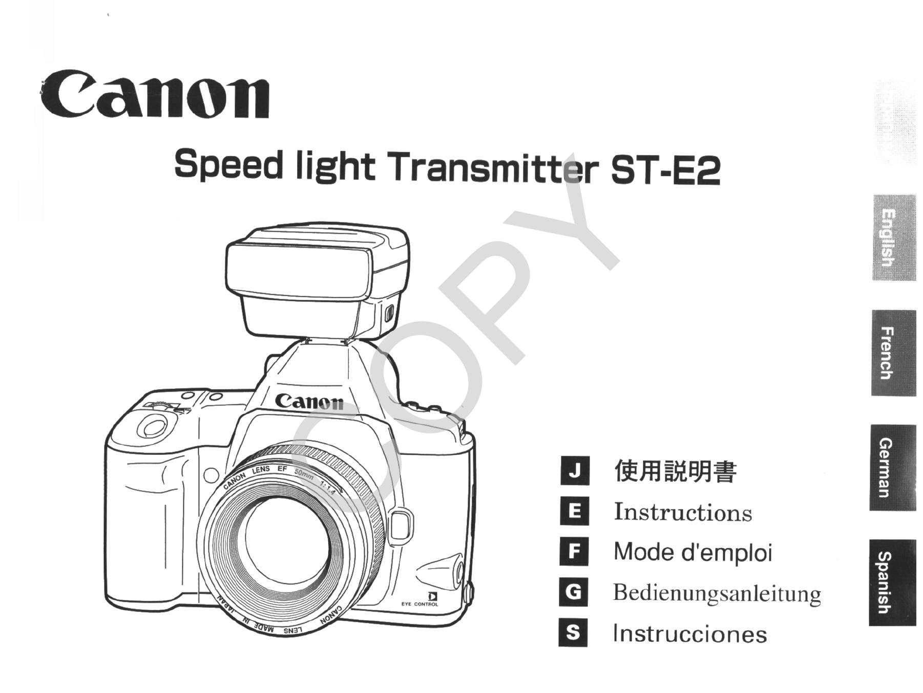 Canon 2478A002 Camera Accessories User Manual