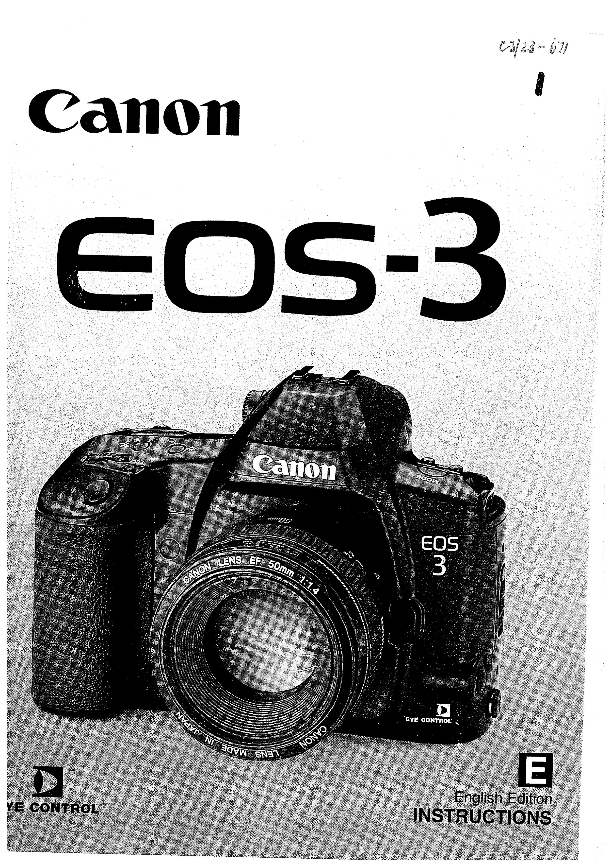 Canon 3 Camera Accessories User Manual