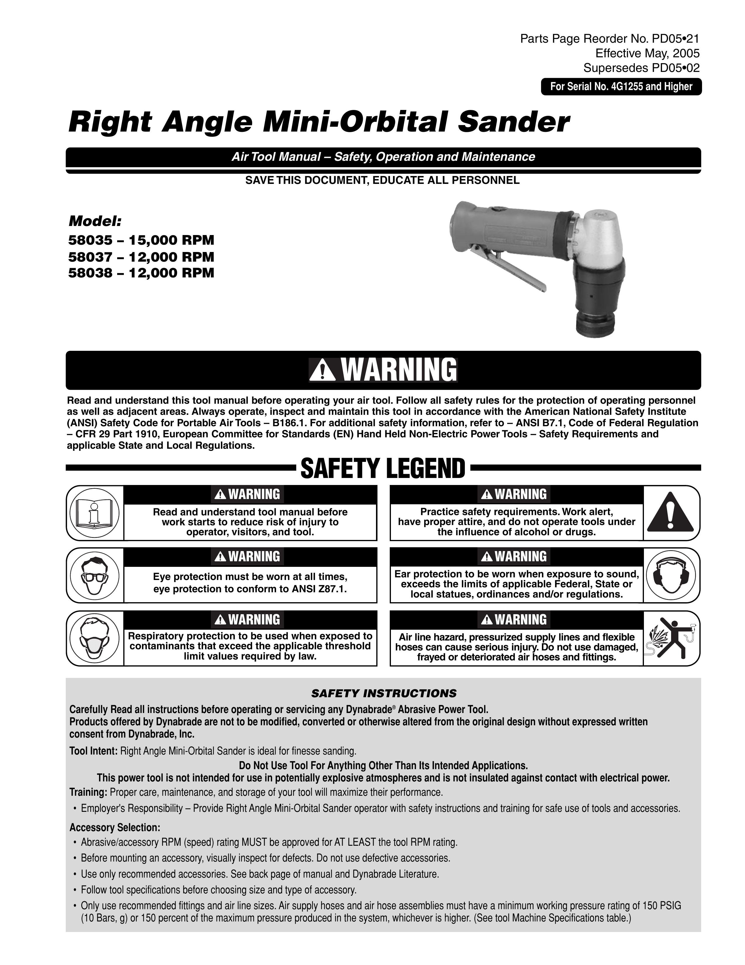 Dynabrade PD0502 Camera Accessories User Manual