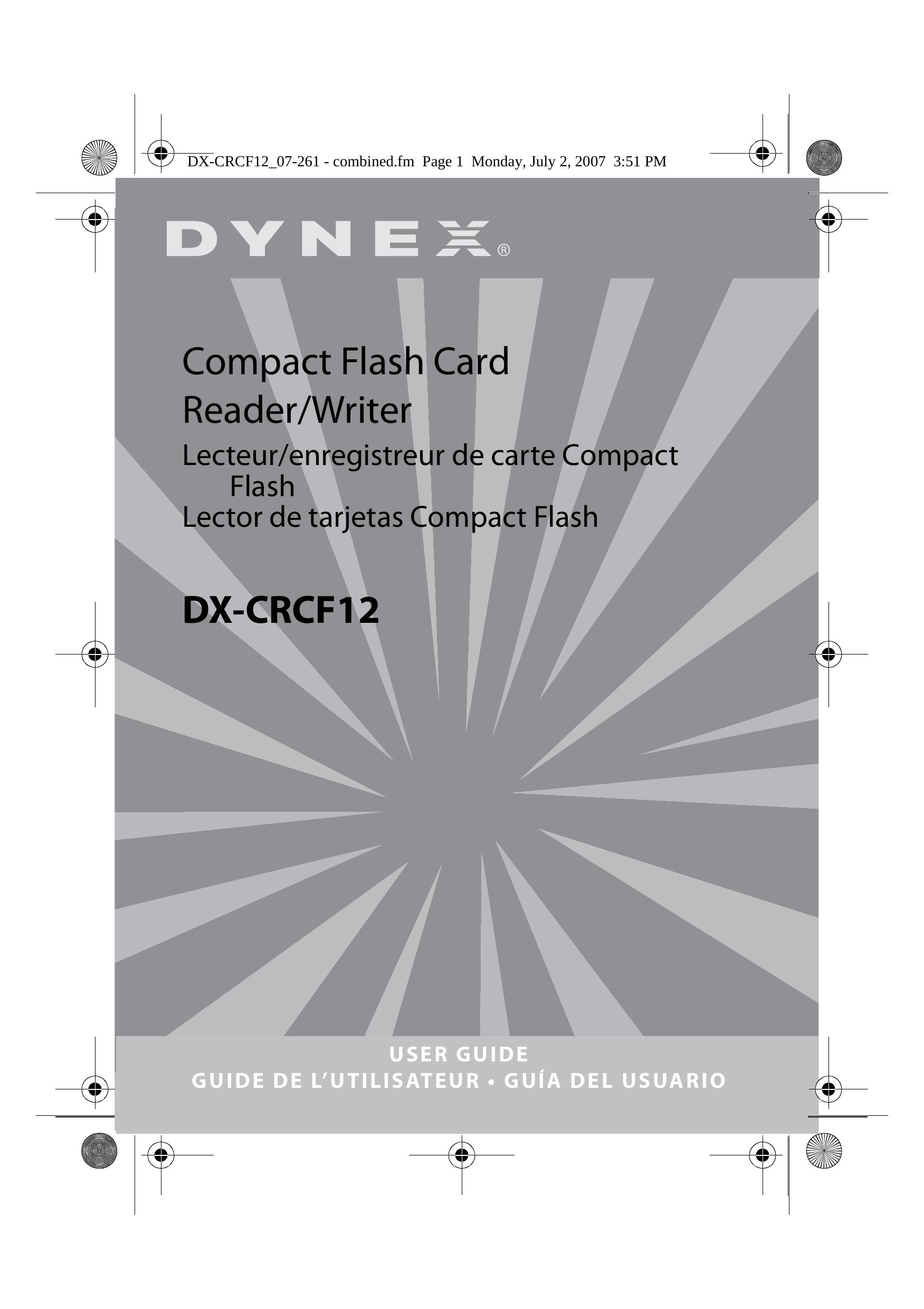 Dynex DX-CRCF12 Camera Accessories User Manual