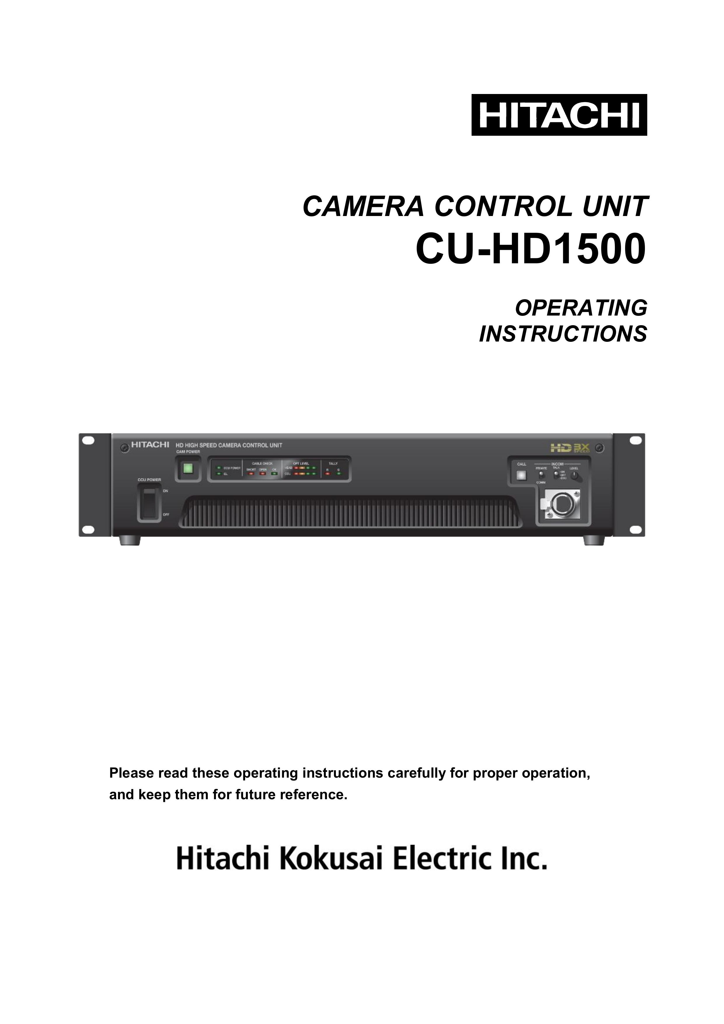 Hitachi CU-HD1500 Camera Accessories User Manual