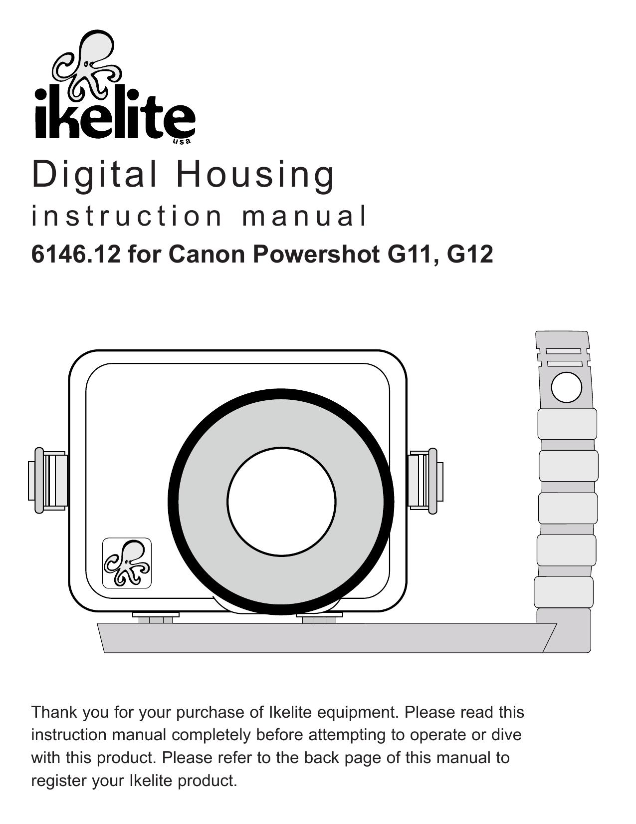 Ikelite G11 Camera Accessories User Manual
