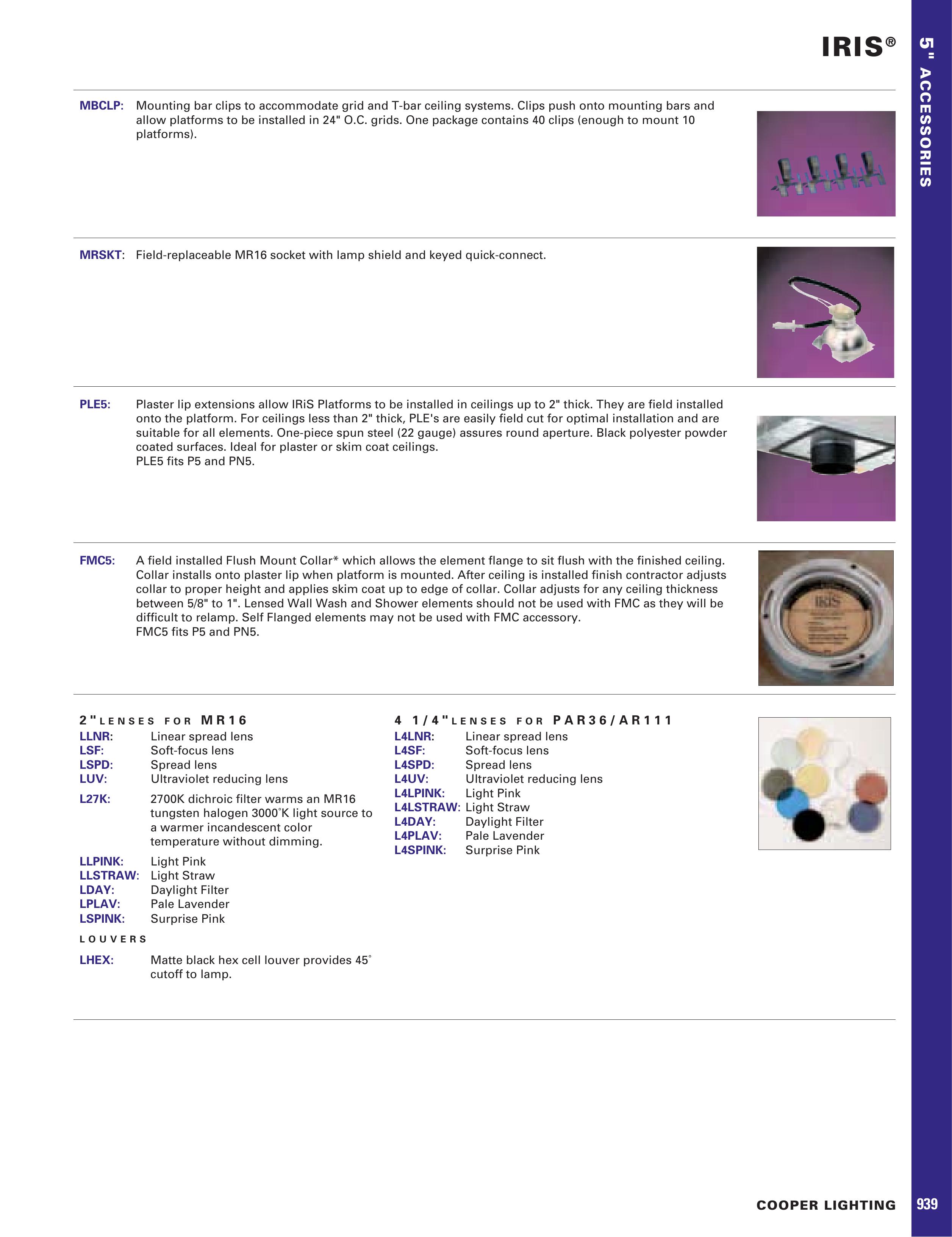 IRIS LLNR Camera Accessories User Manual
