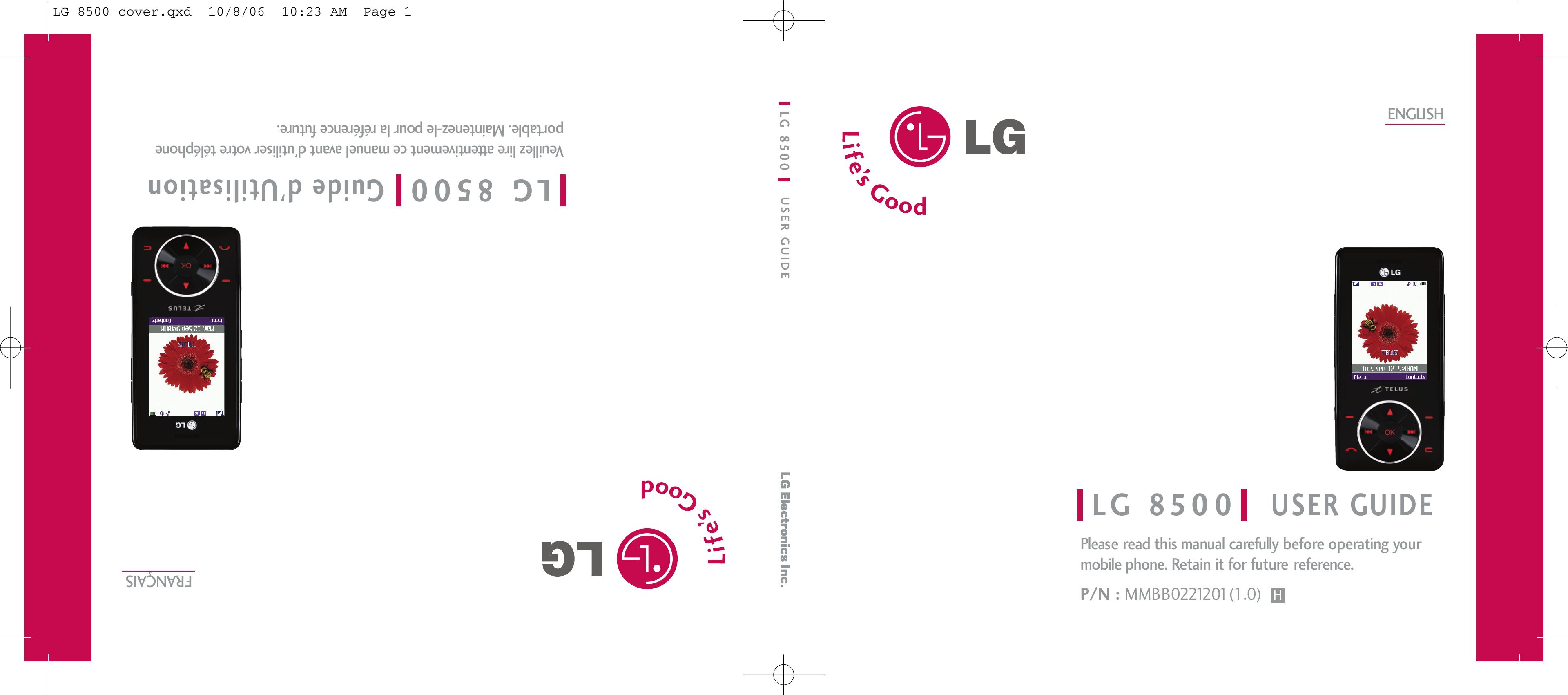 LG Electronics 8500 Camera Accessories User Manual