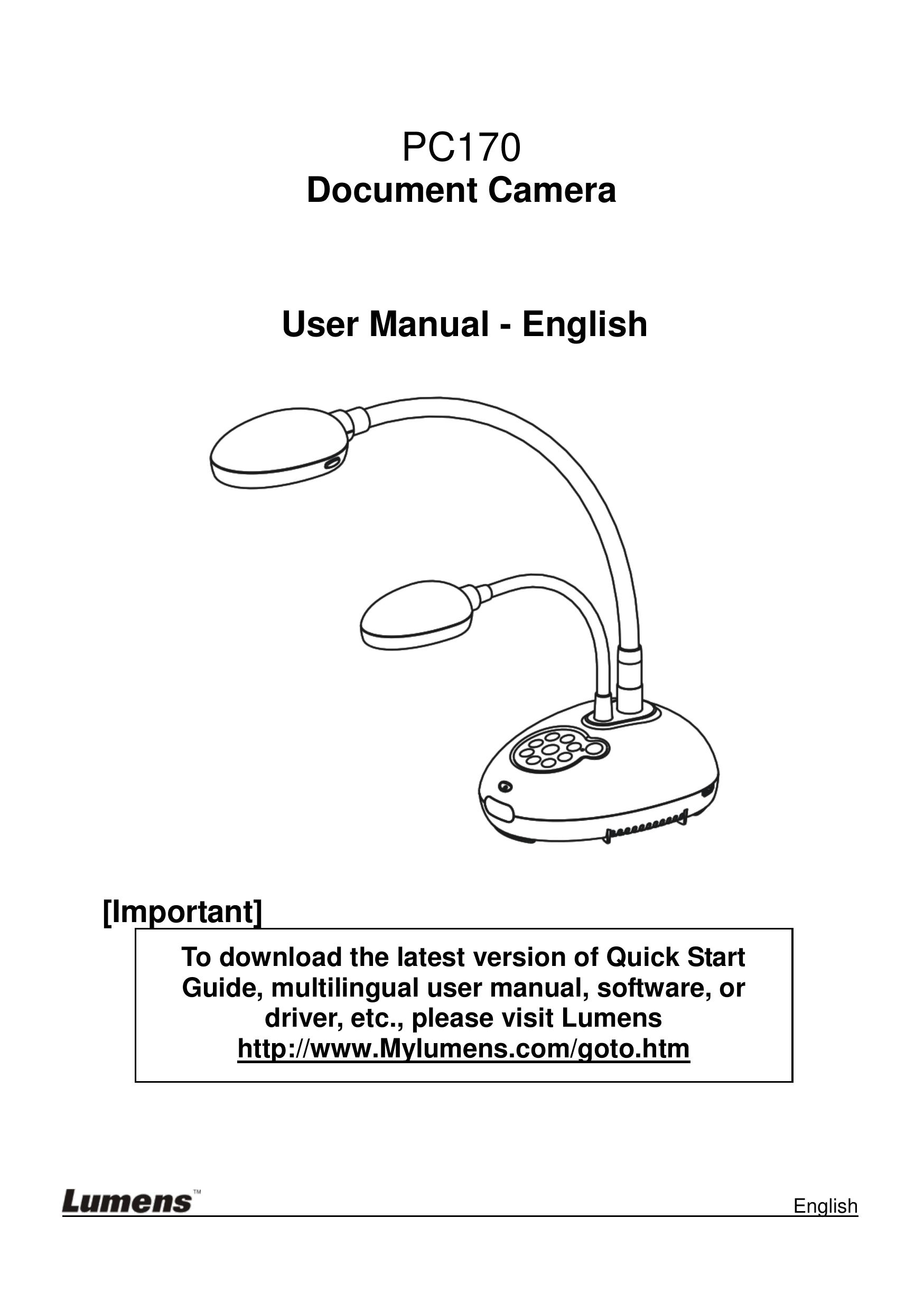 Lumens Technology PC170 Camera Accessories User Manual