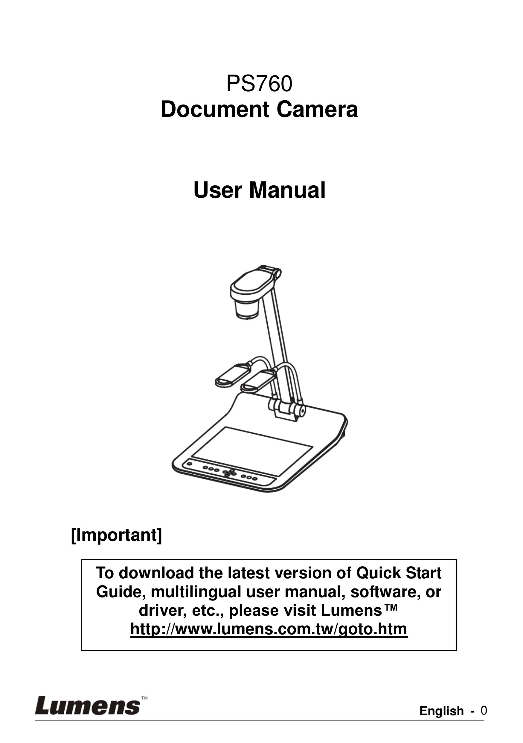 Lumens Technology PS760 Camera Accessories User Manual