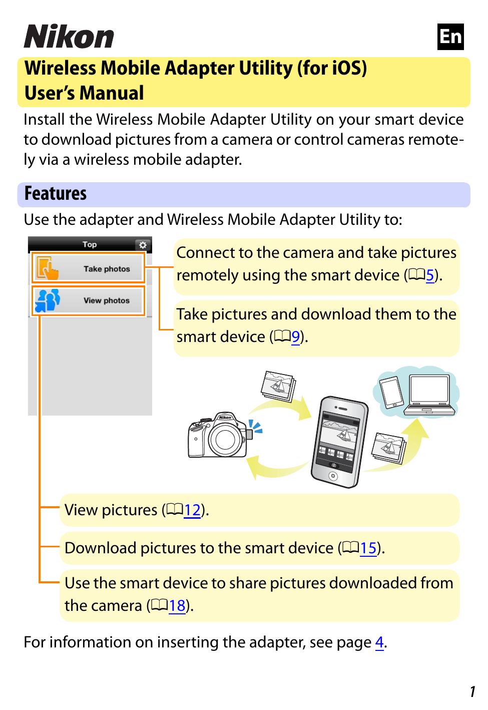 Nikon iOS Camera Accessories User Manual