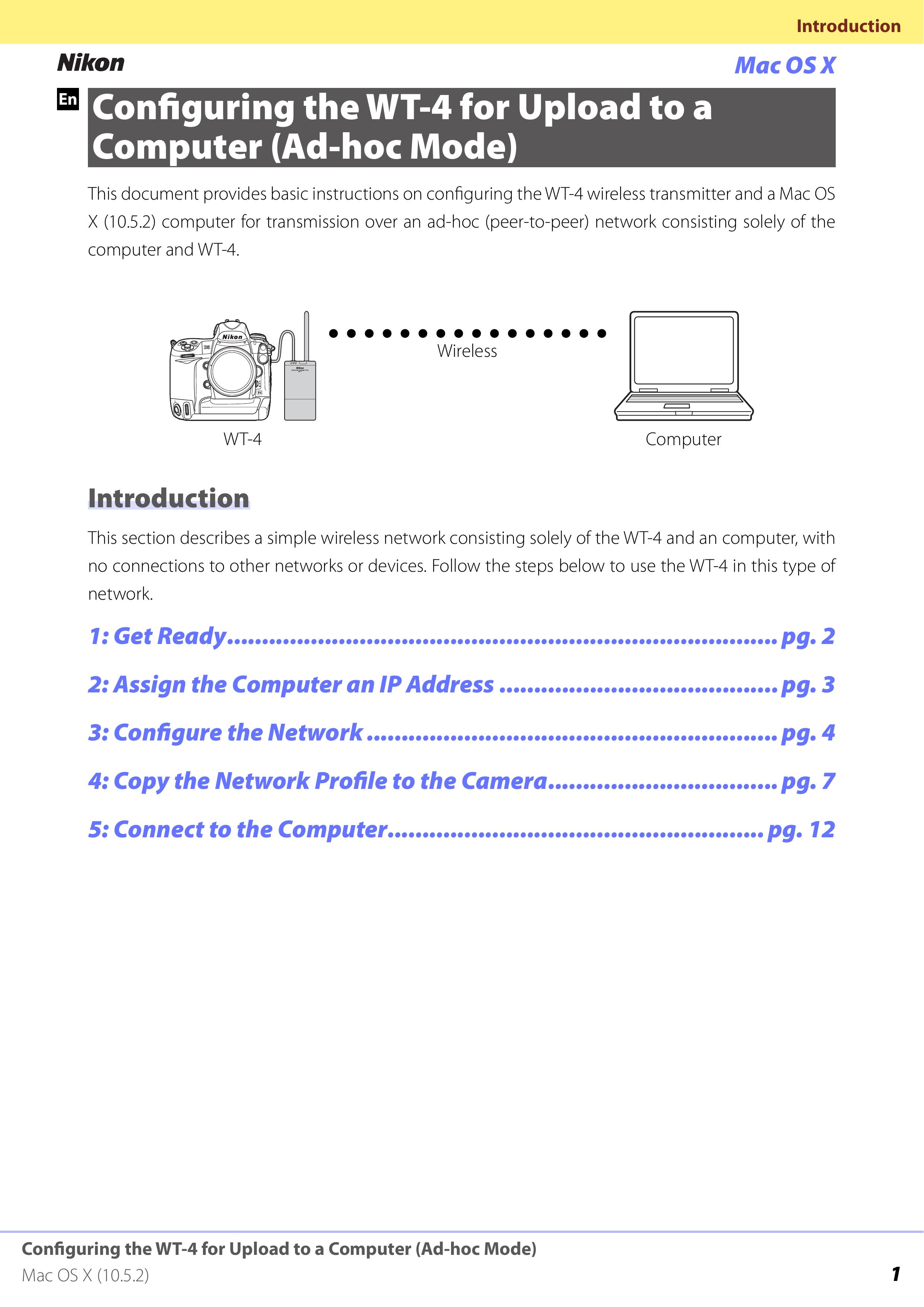 Nikon WT-4 Camera Accessories User Manual