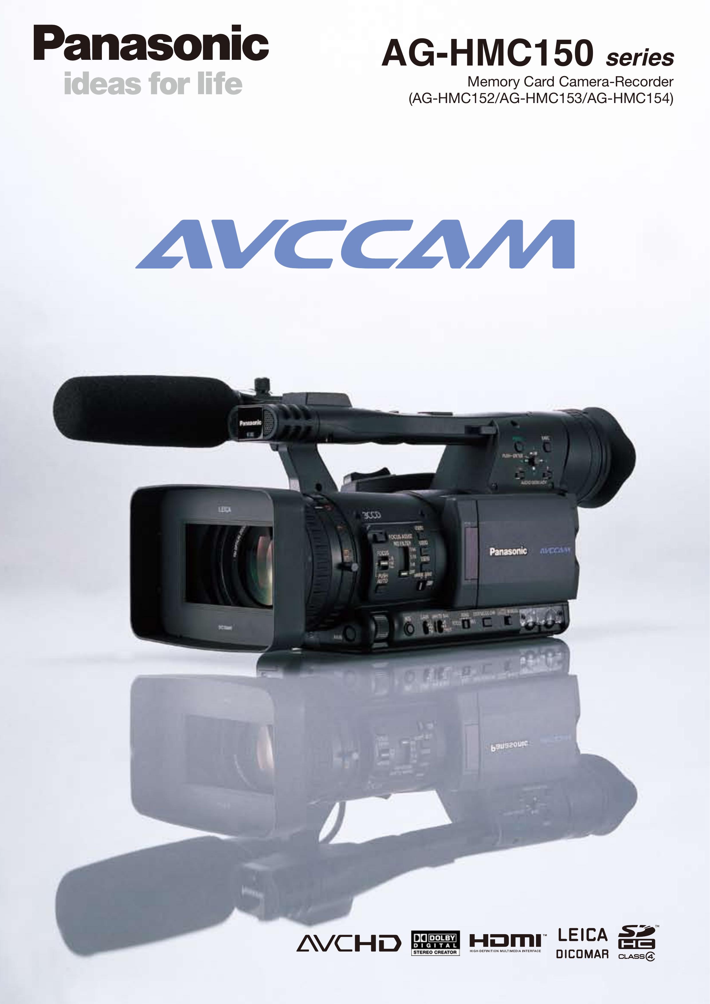 Panasonic AG-HMC152 Camera Accessories User Manual