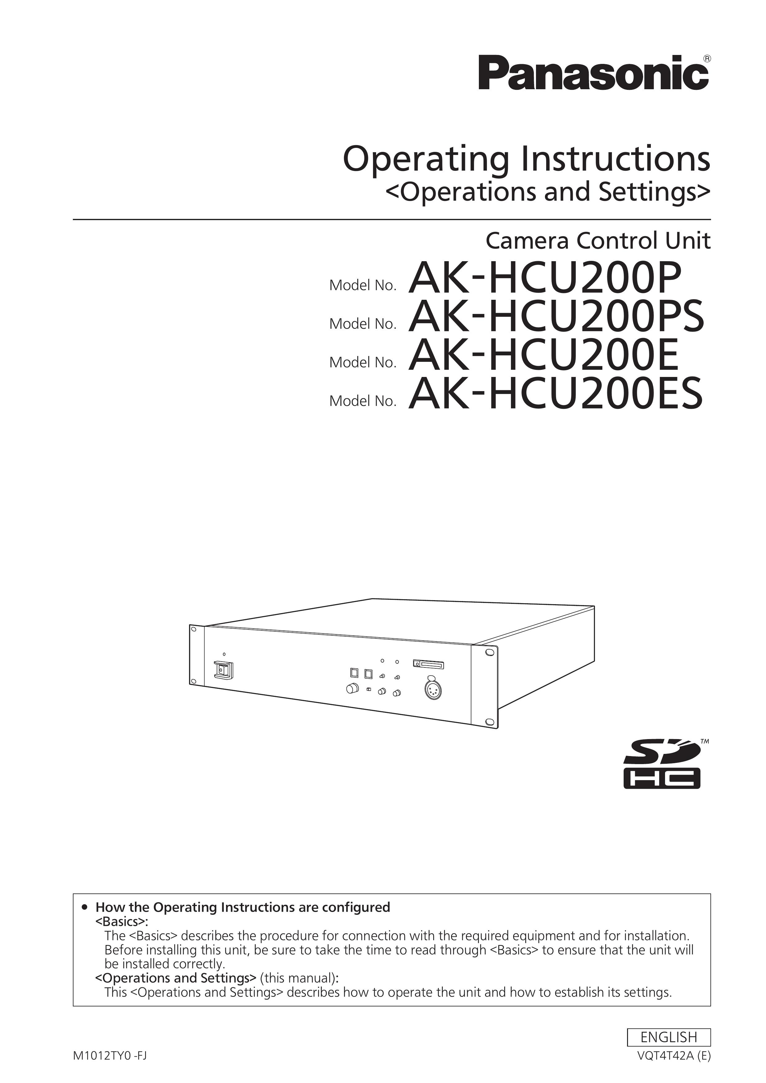 Panasonic AK-HCU200PS Camera Accessories User Manual