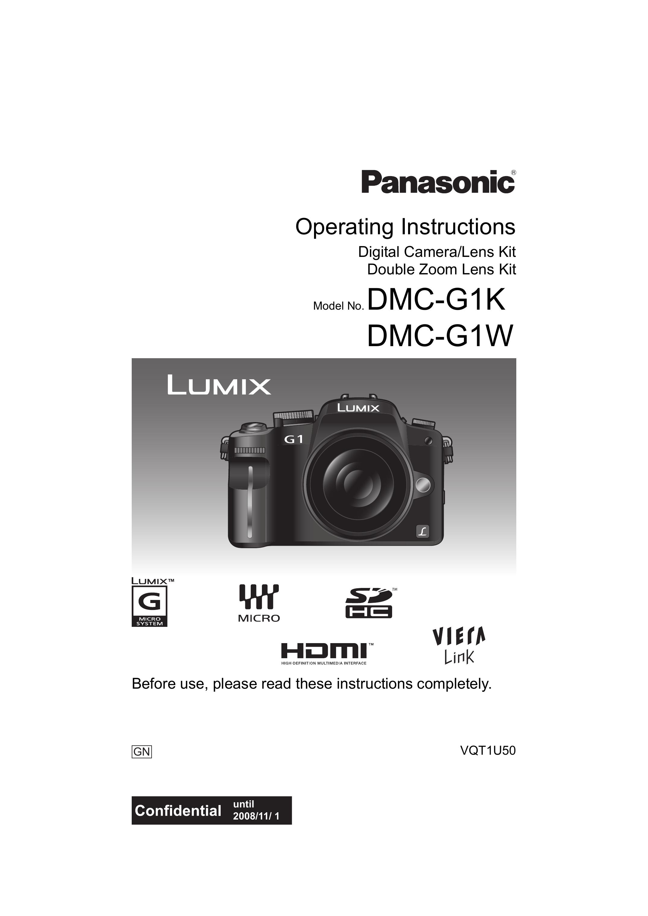Panasonic DMC-G1W Camera Accessories User Manual