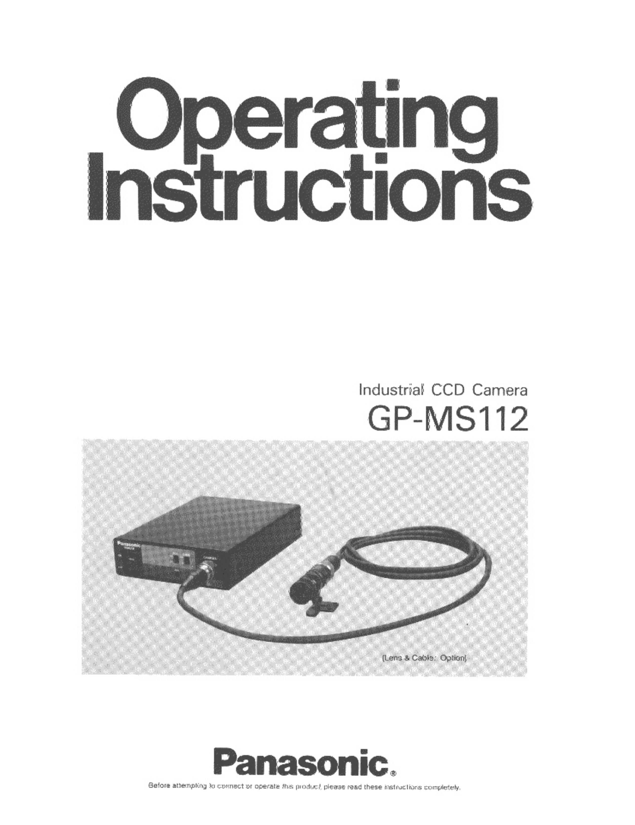 Panasonic GP-MS112 Camera Accessories User Manual