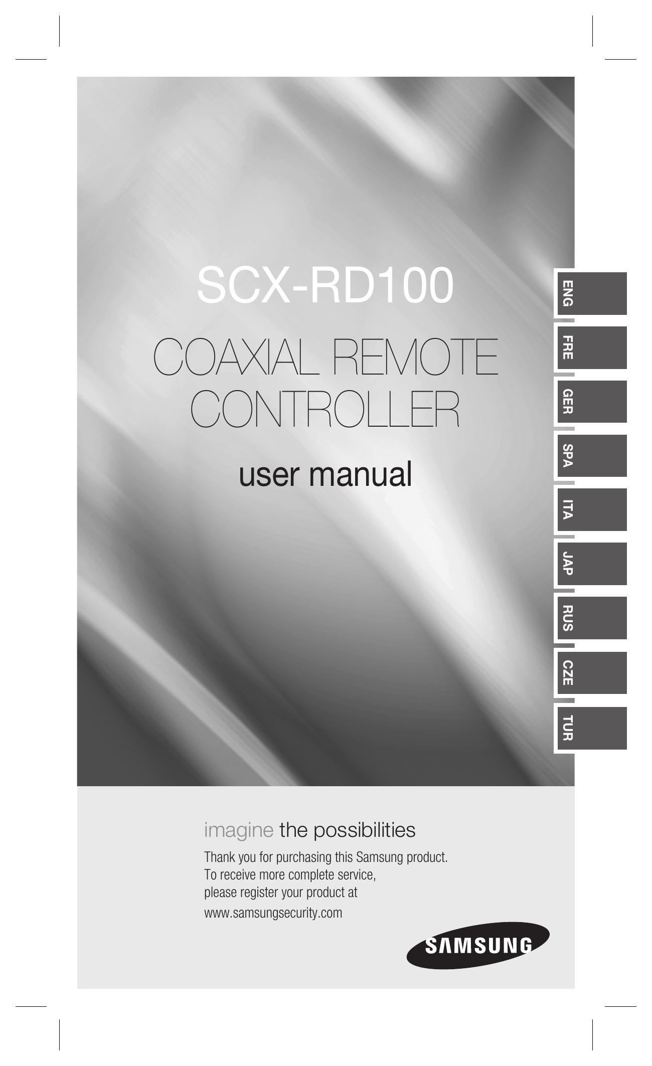 Samsung SCX-RD100 Camera Accessories User Manual