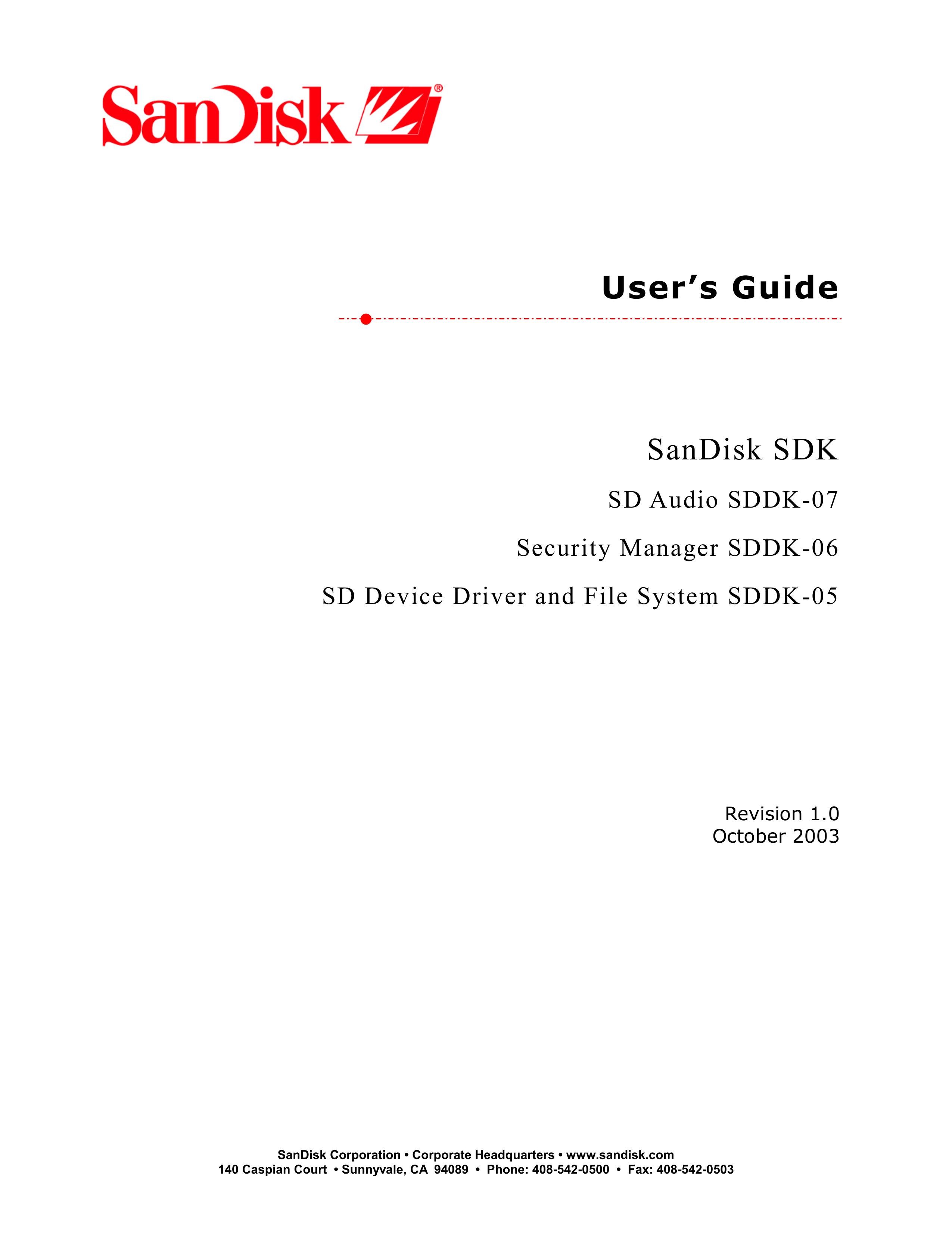 SanDisk SDDK-07 Camera Accessories User Manual