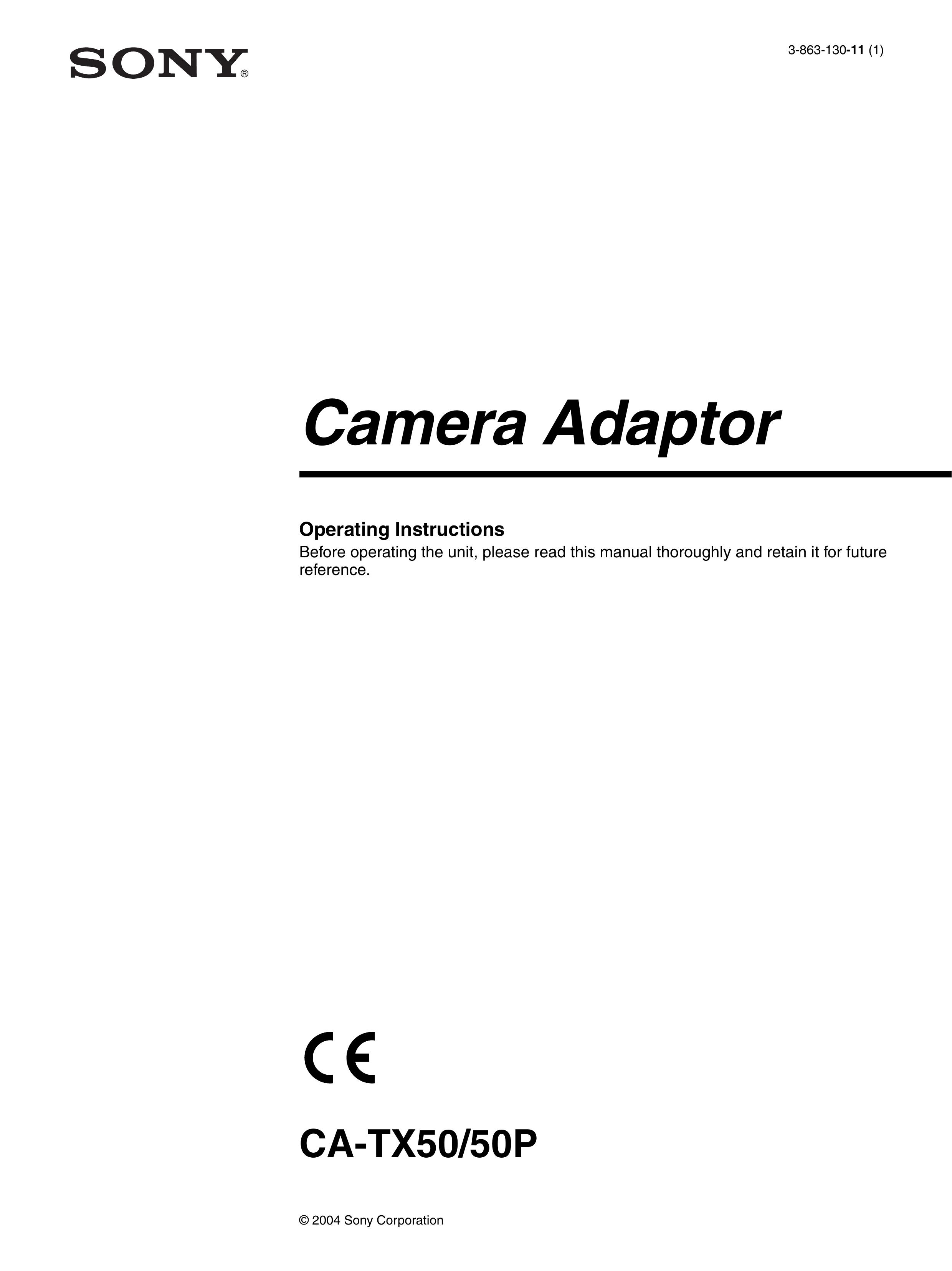 Sony CA-TX50 Camera Accessories User Manual