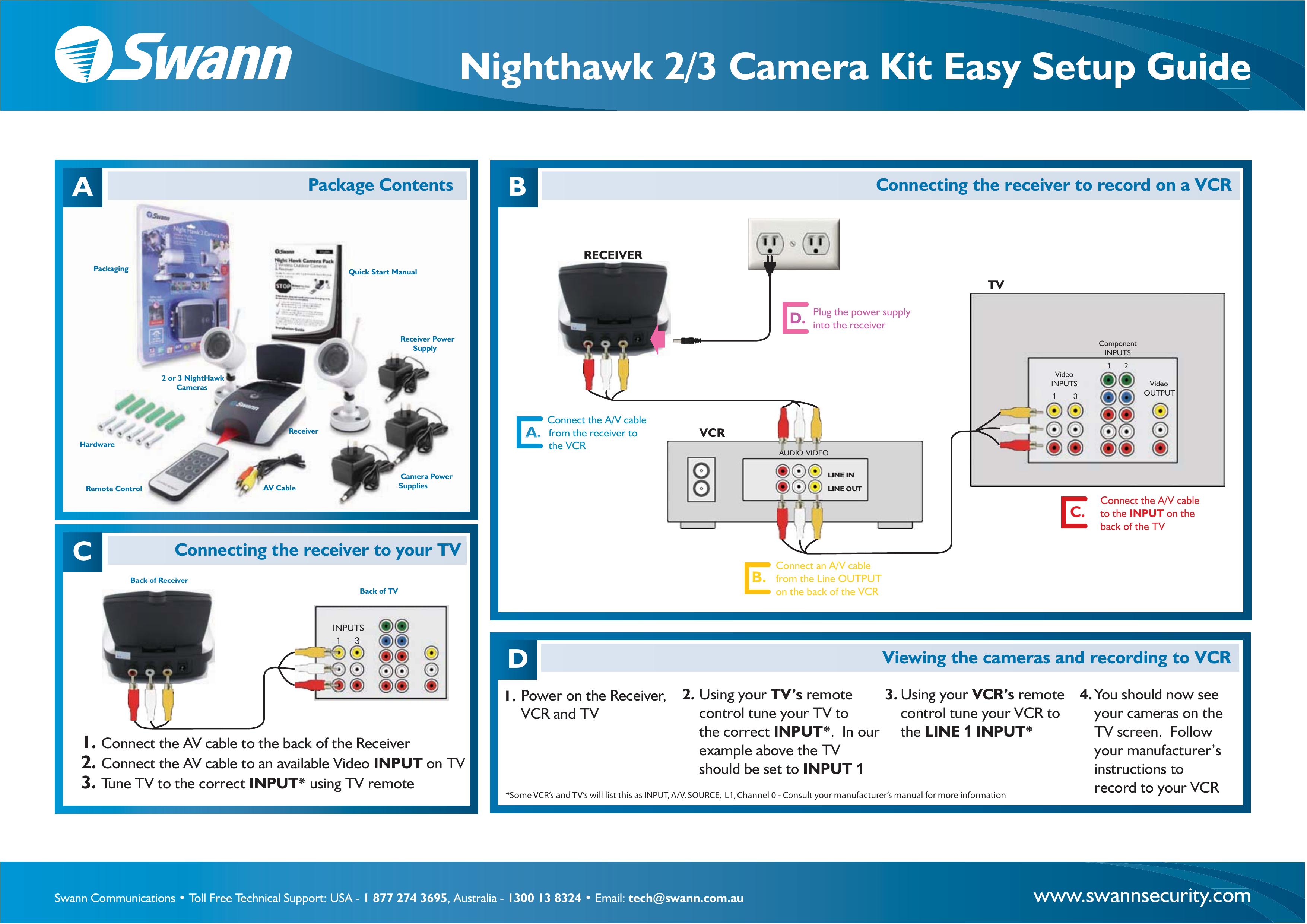 Swann 3-Feb Camera Accessories User Manual