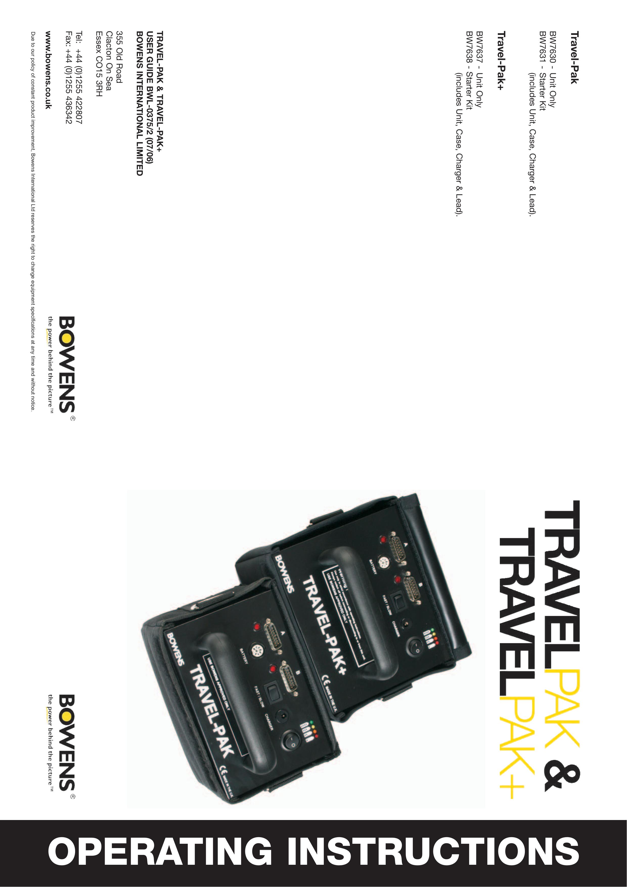 Bowens BW7630 Camera Flash User Manual