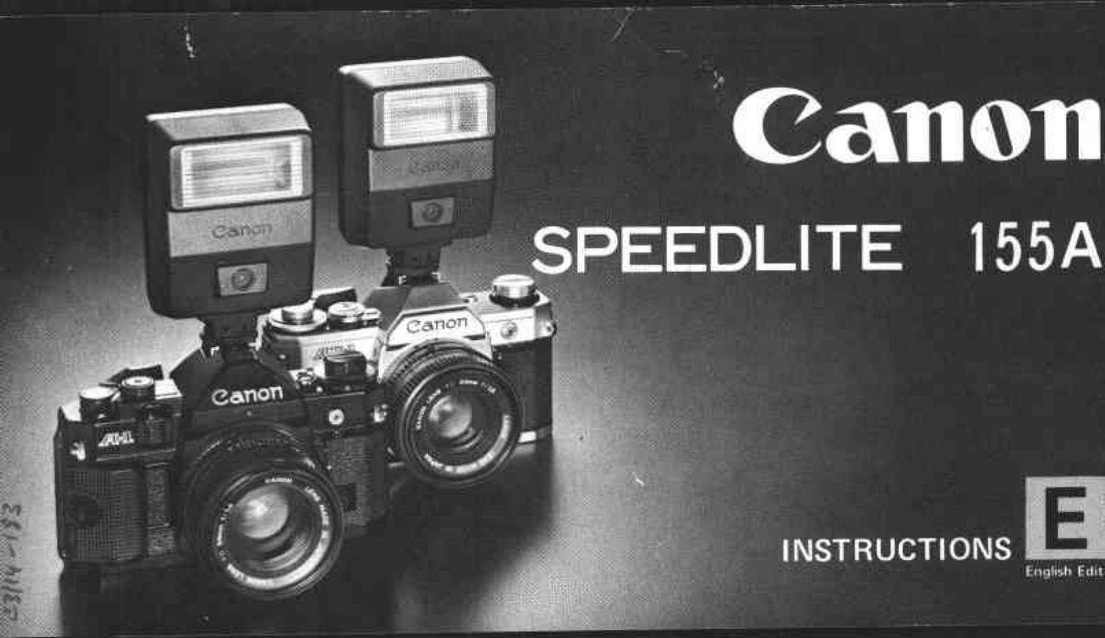 Canon 155 A Camera Flash User Manual